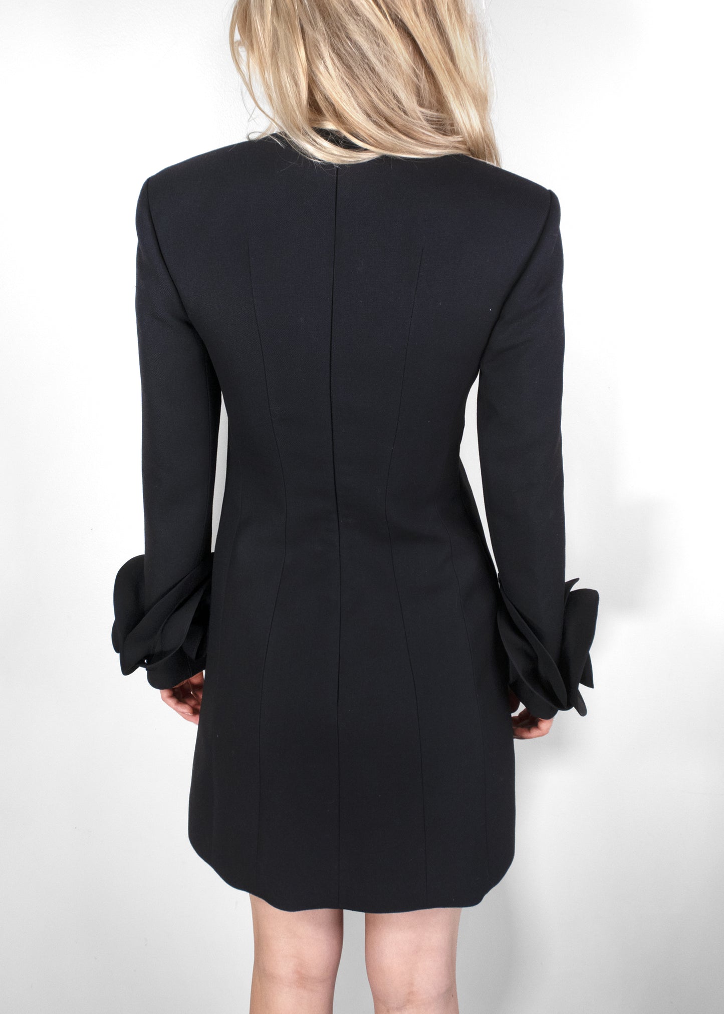 Valentino Double Compact Drill Mini Dress