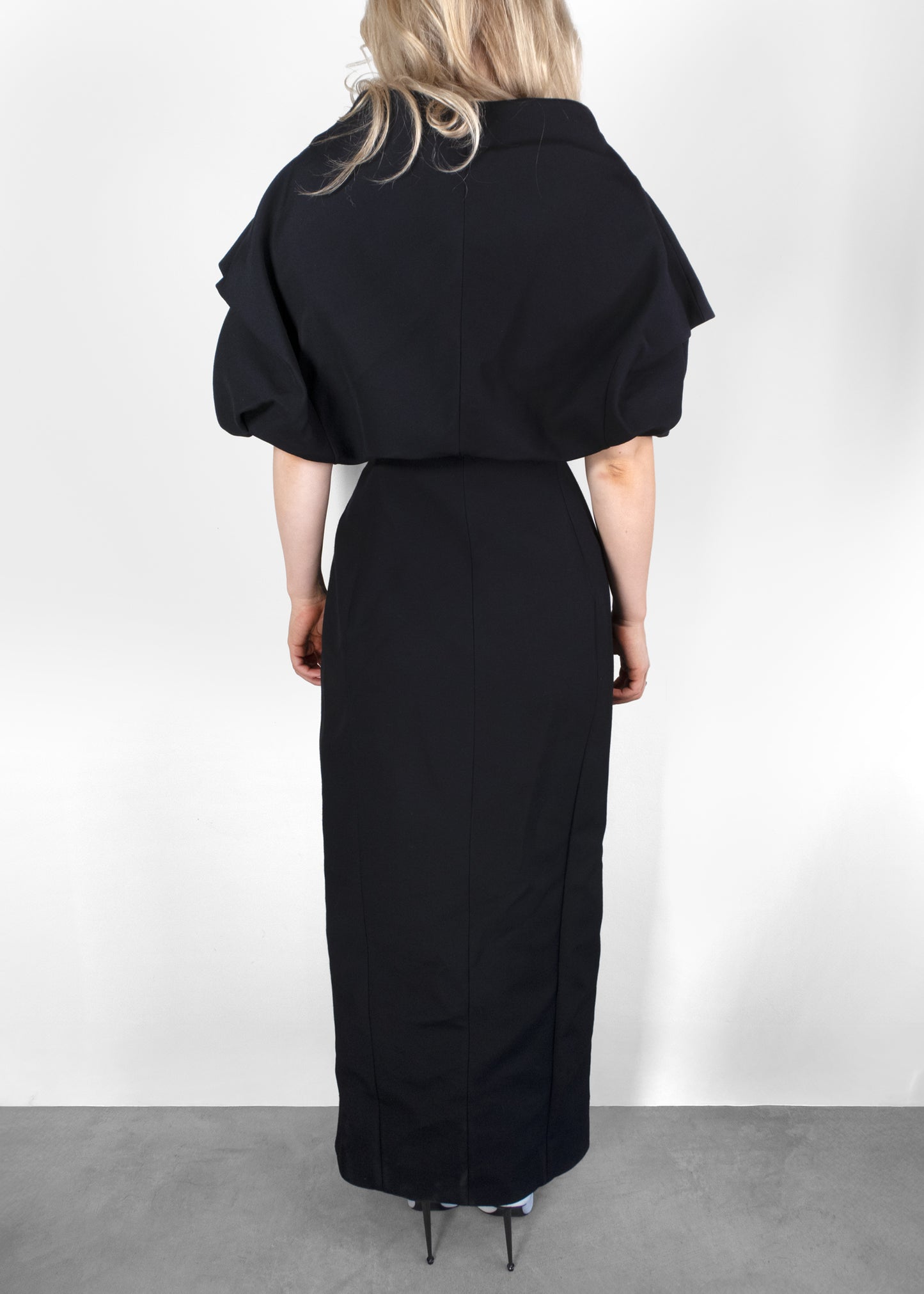 Khaite Black Truman Wrap Dress