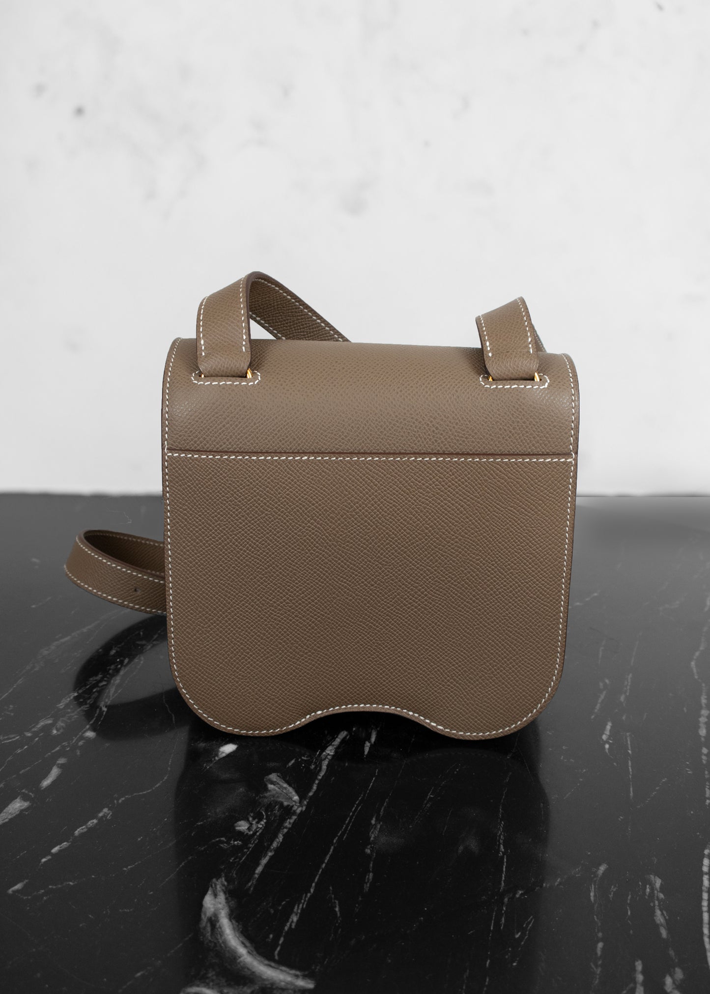 Hermès NIB Etoupe Mini Della Cavalleria Crossbody Bag