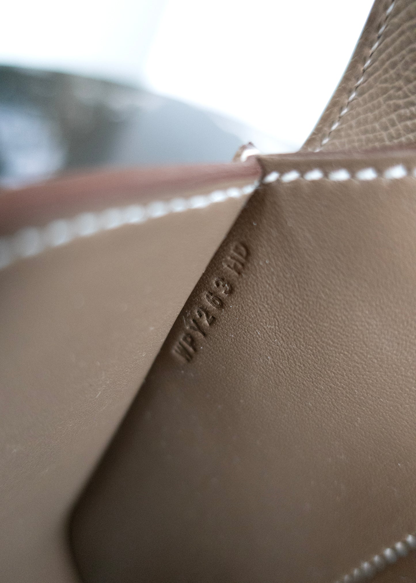 Hermès NIB Etoupe Mini Della Cavalleria Crossbody Bag