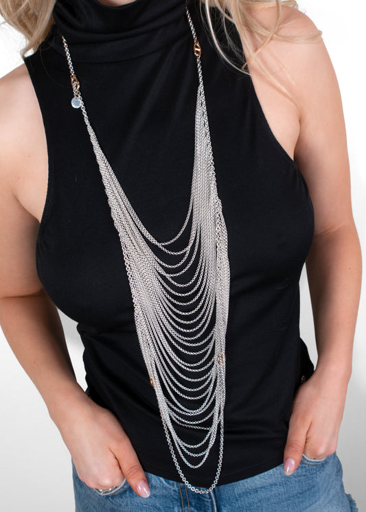 Hermès Sterling Silver Farandole Collier Necklace