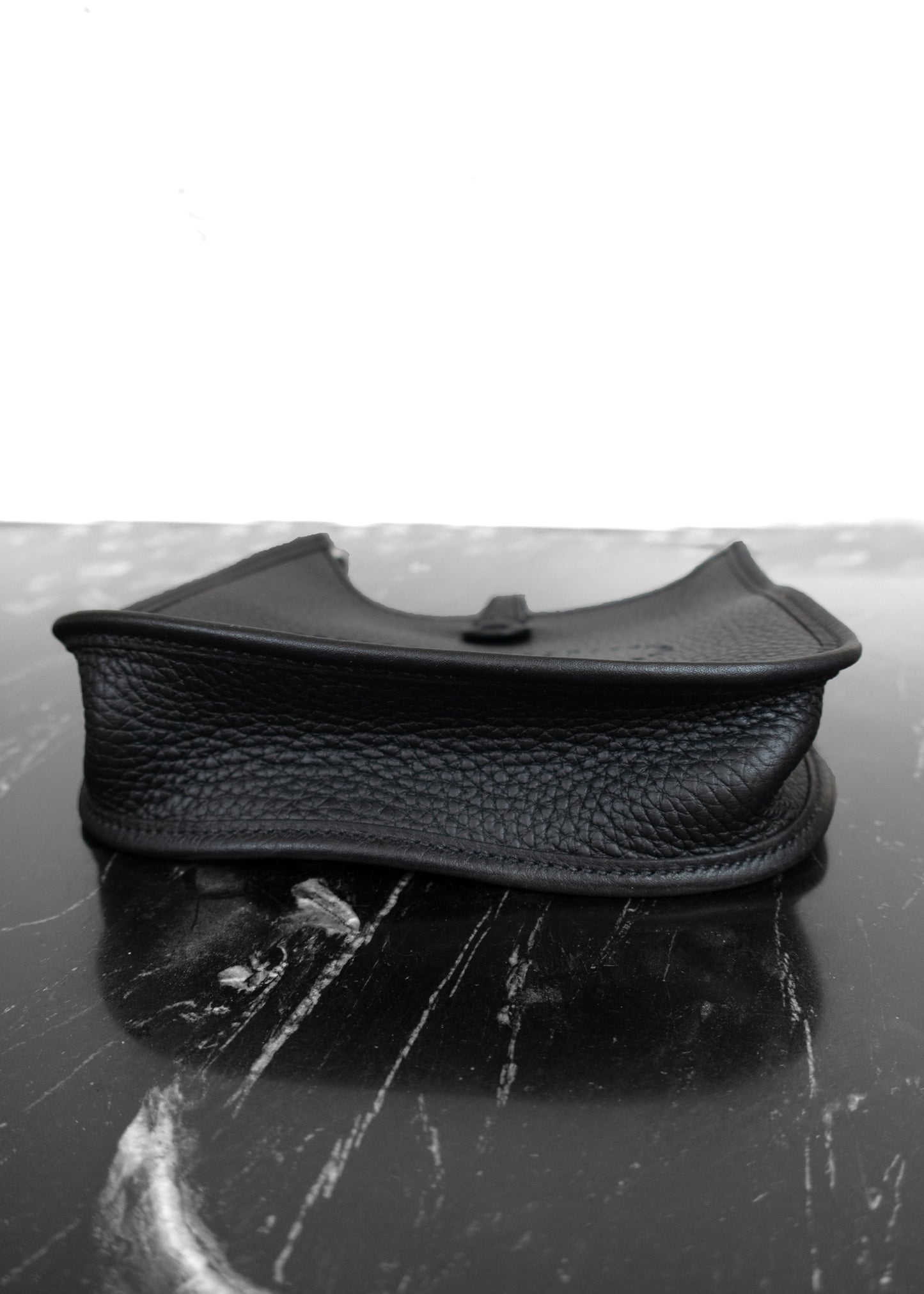 Hermès Mini Evelyne TPM Bag Black Clemence Leather