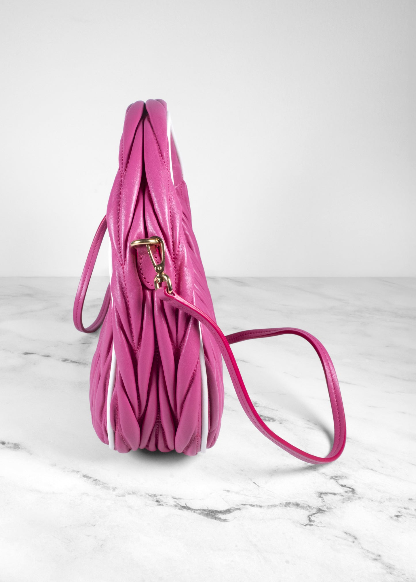 Miu Miu Wander Matelassé Tote Bag