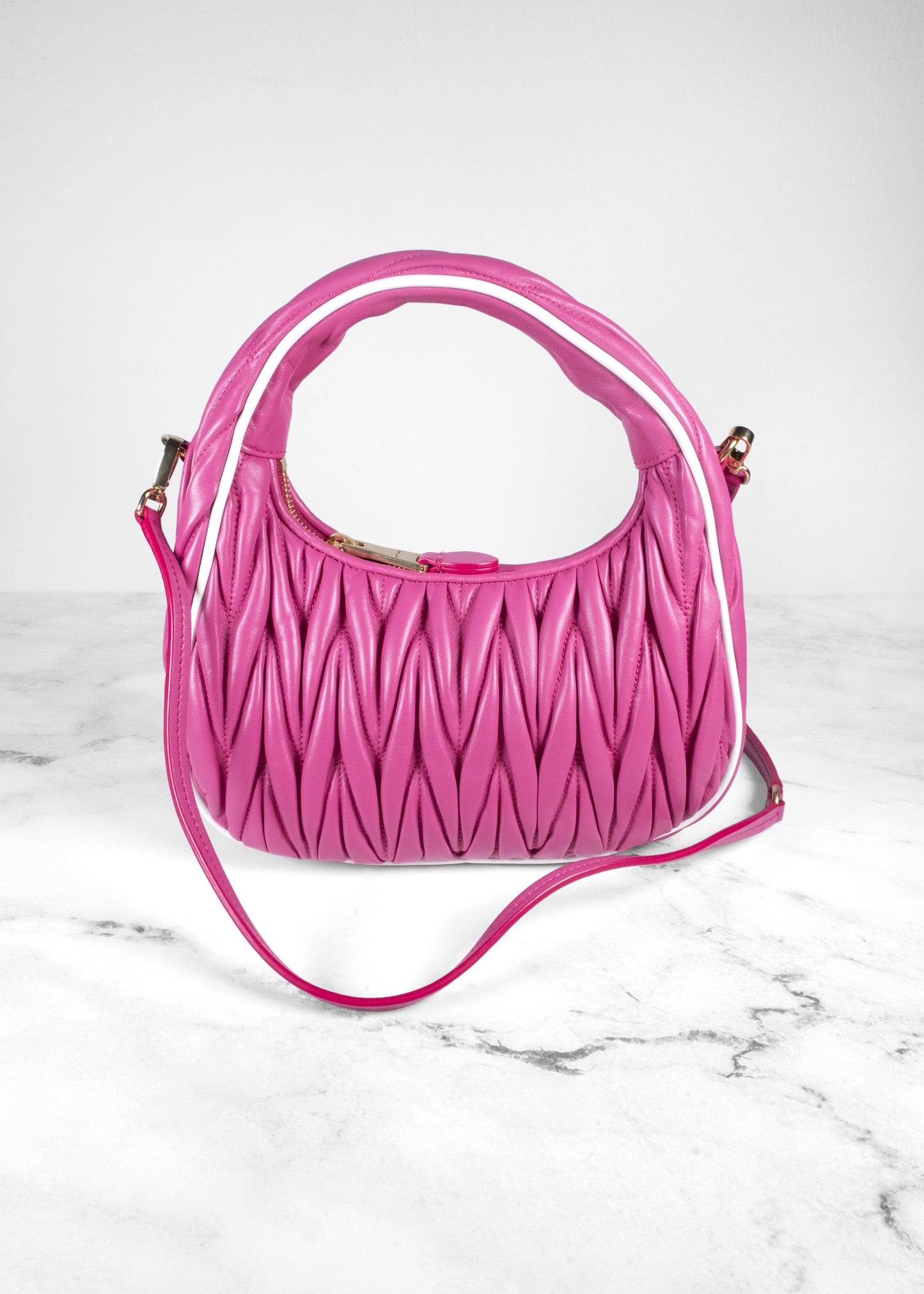 Miu Miu Wander Matelassé Tote Bag