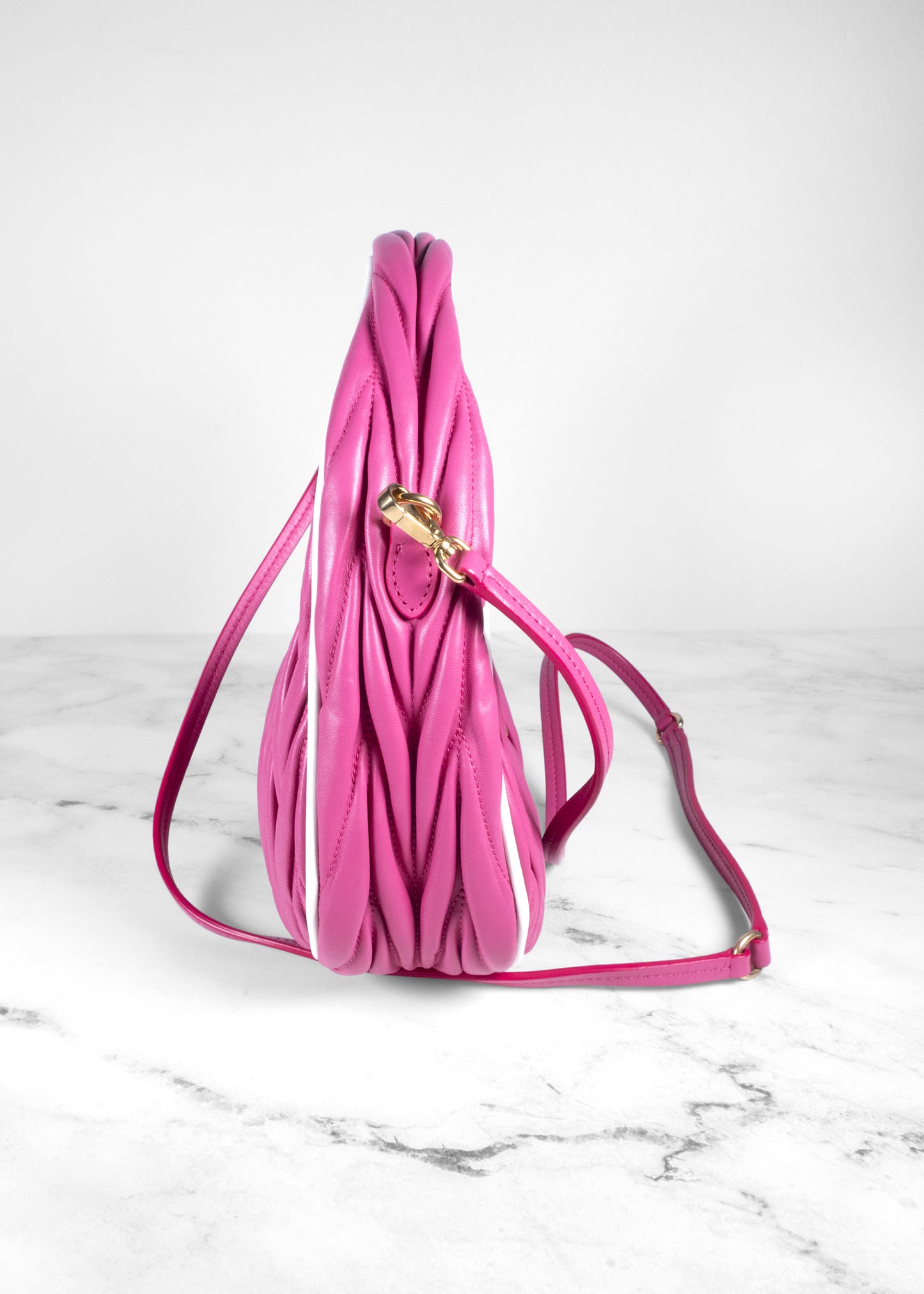 Miu Miu Wander Matelassé Tote Bag