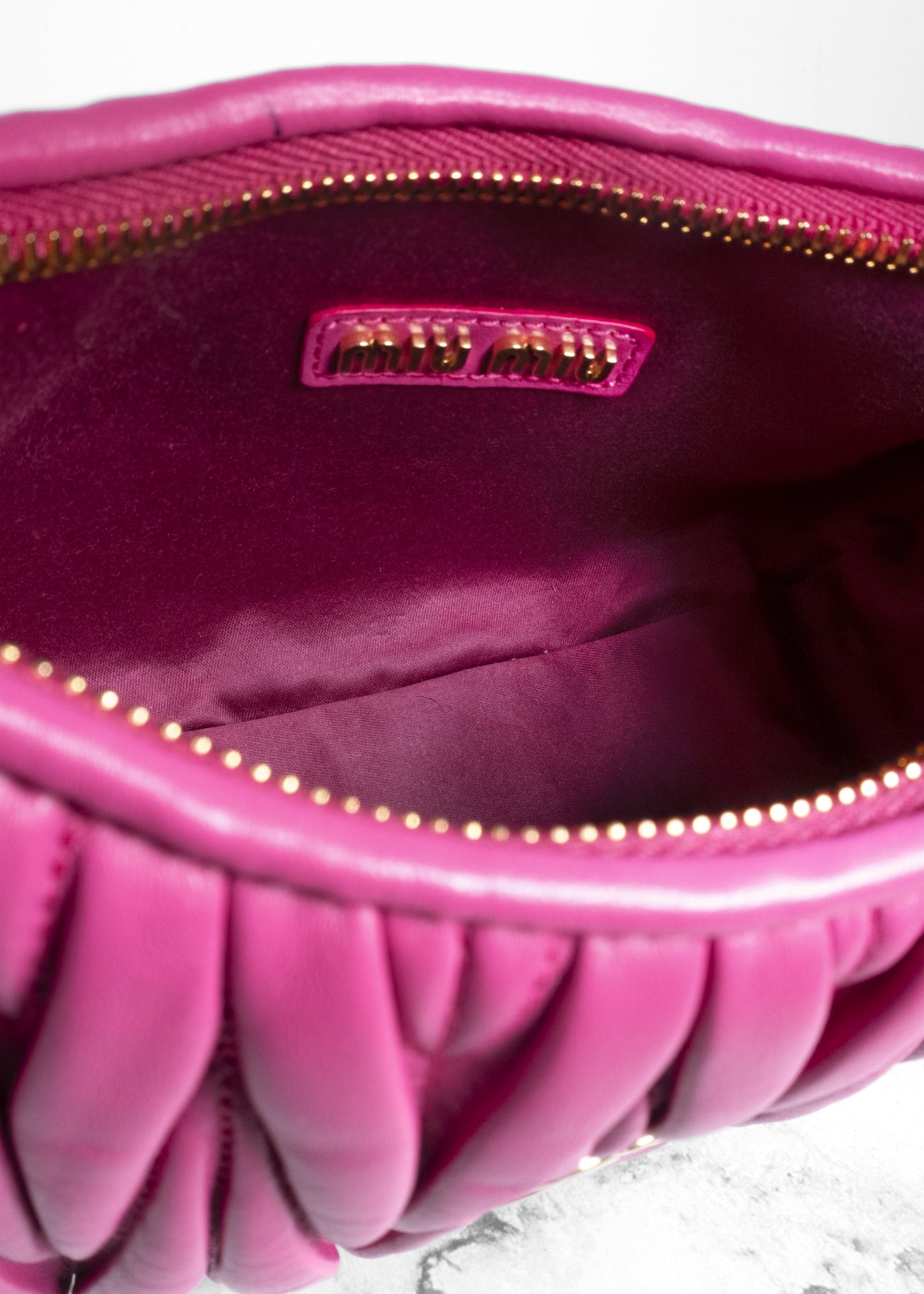 Miu Miu Wander Matelassé Tote Bag