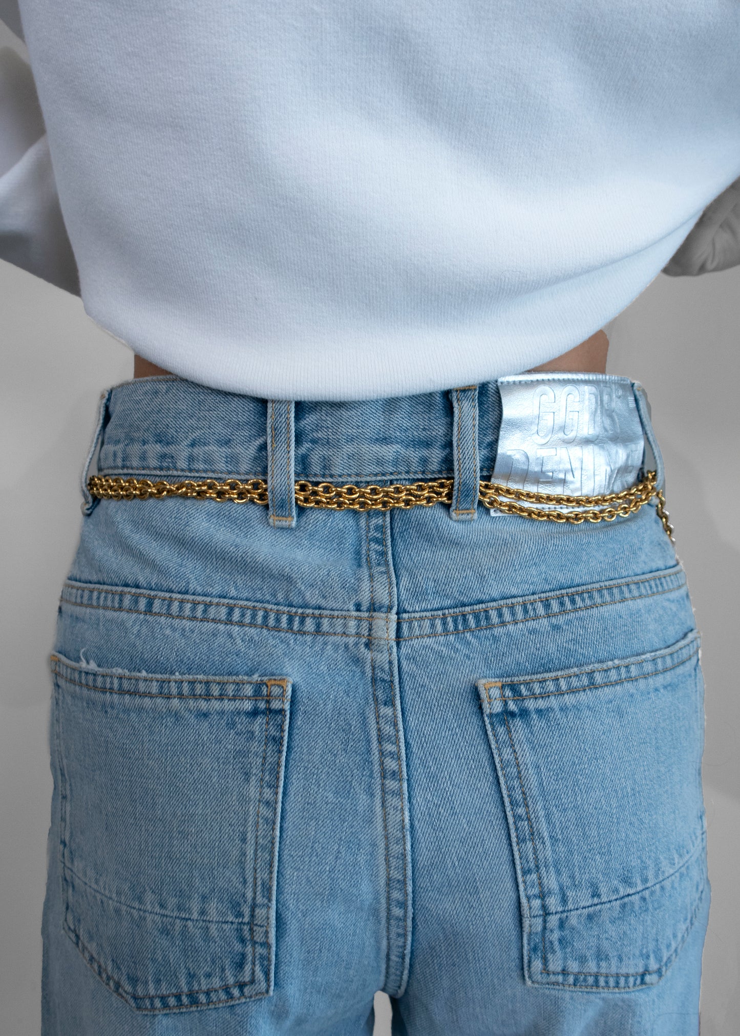 Chanel Textured Horse Motif Gold Necklace / Belt