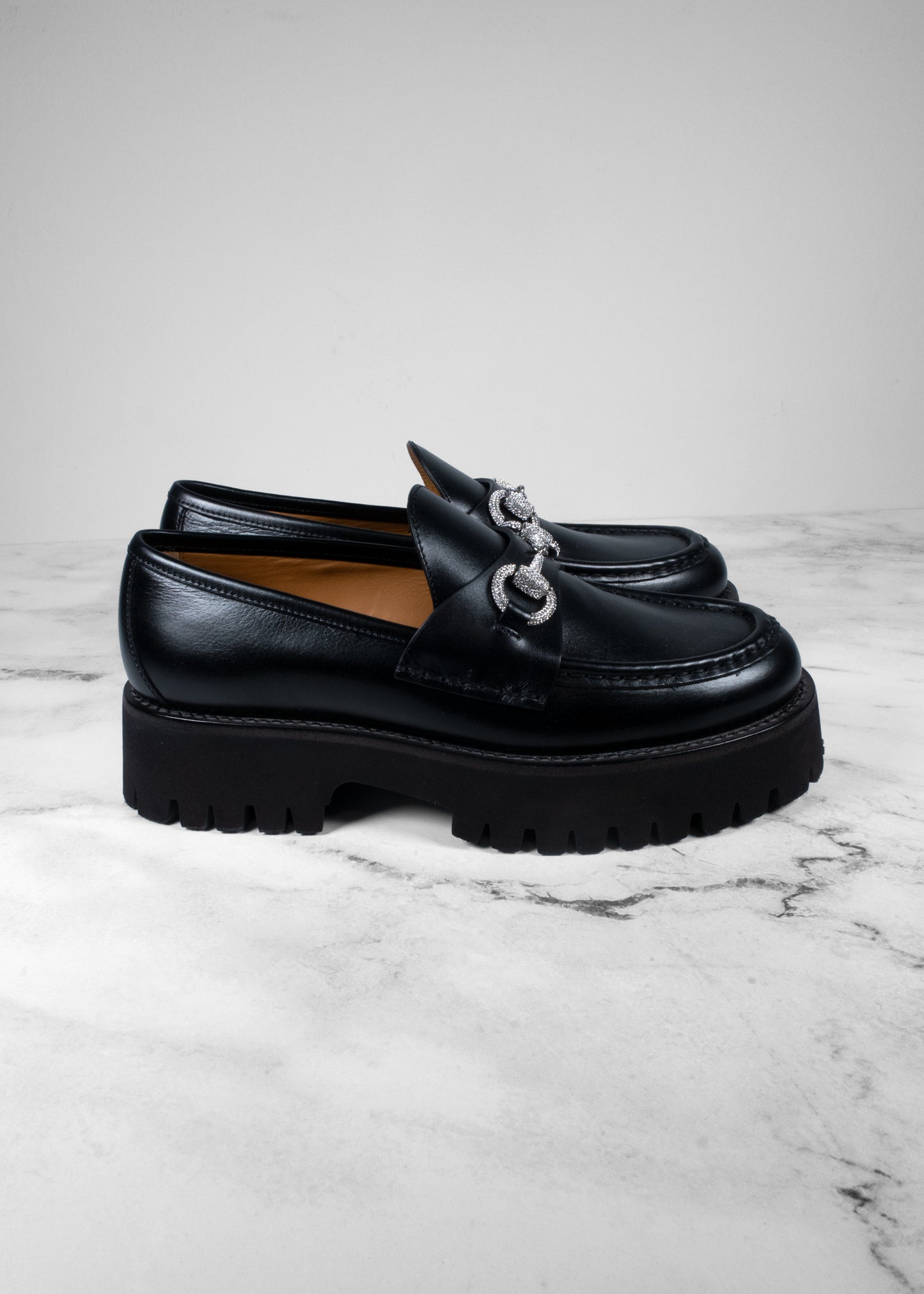 Gucci Loafer with Crystal Horsebit
