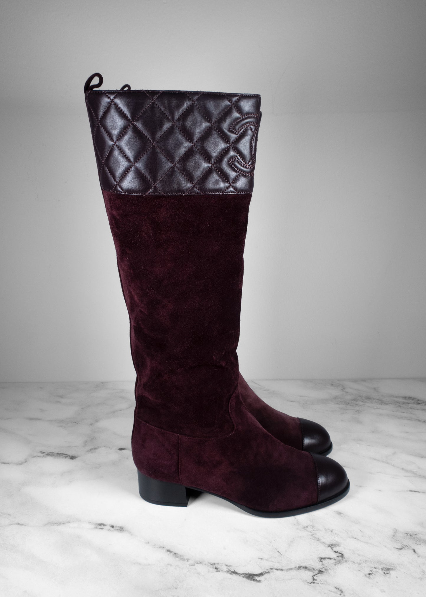 Chanel 2023 Interlocking CC Logo Riding Boots