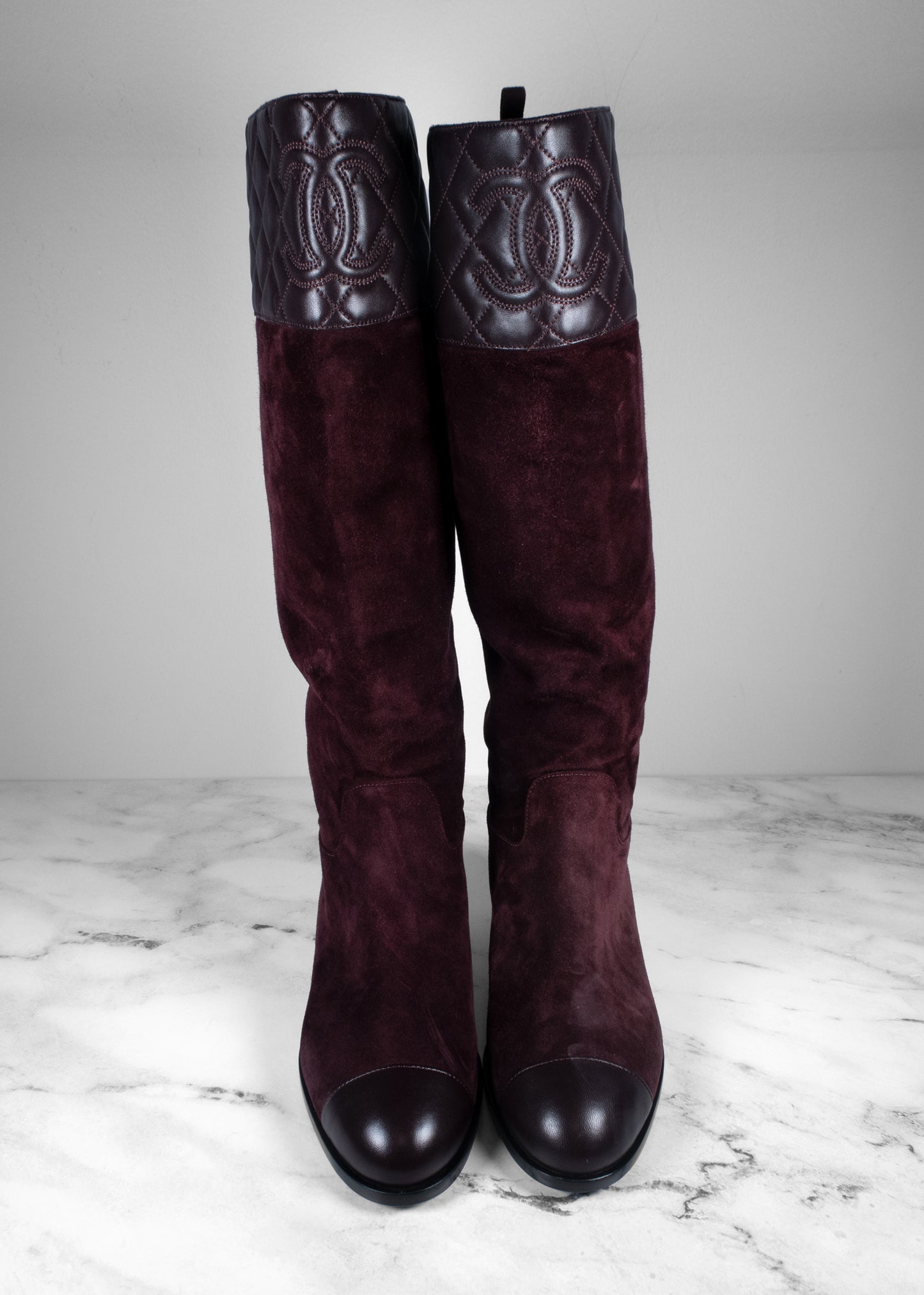 Chanel 2023 Interlocking CC Logo Riding Boots