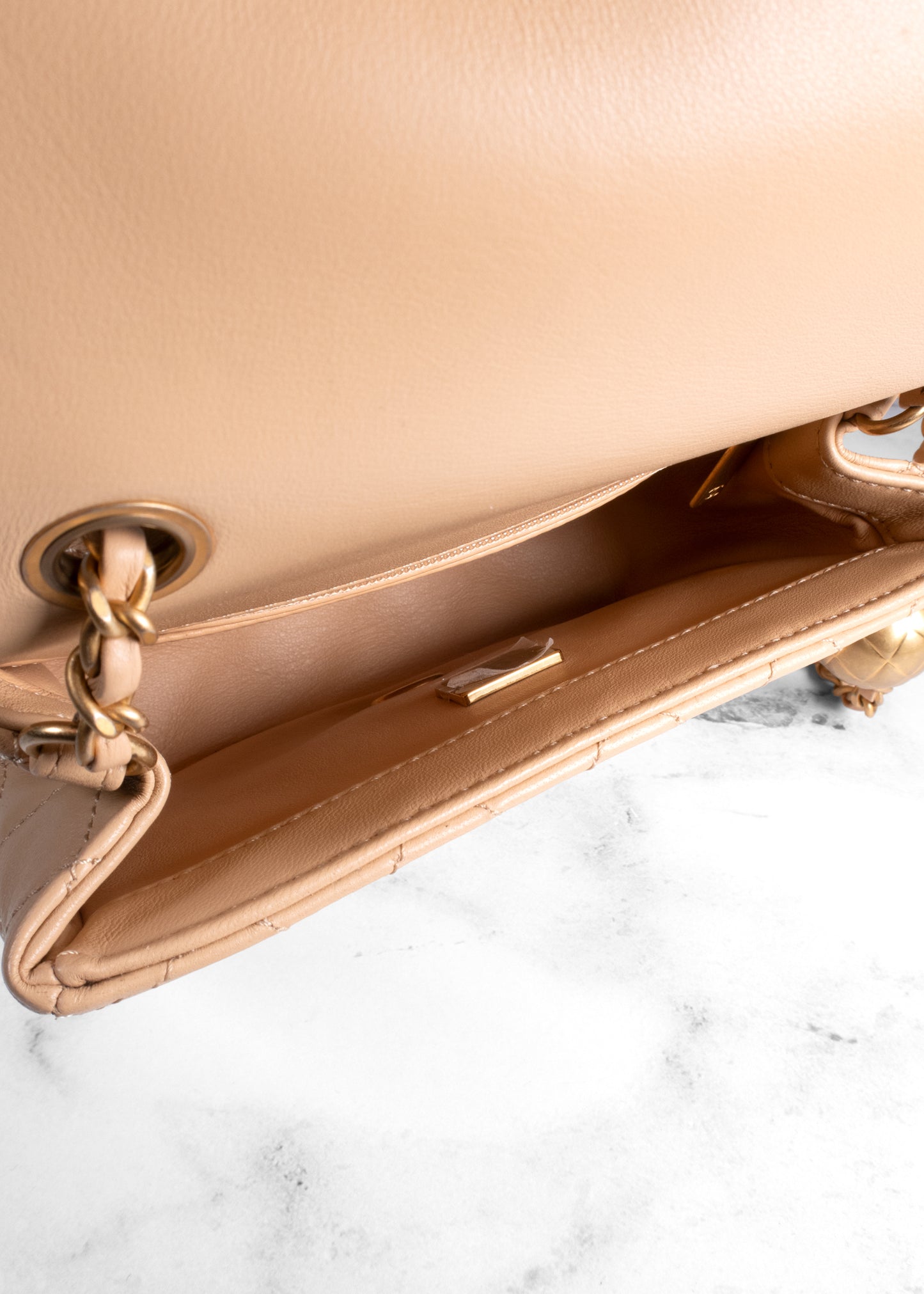 Chanel Lambskin Quilted Mini Pearl Crush Flap Bag
