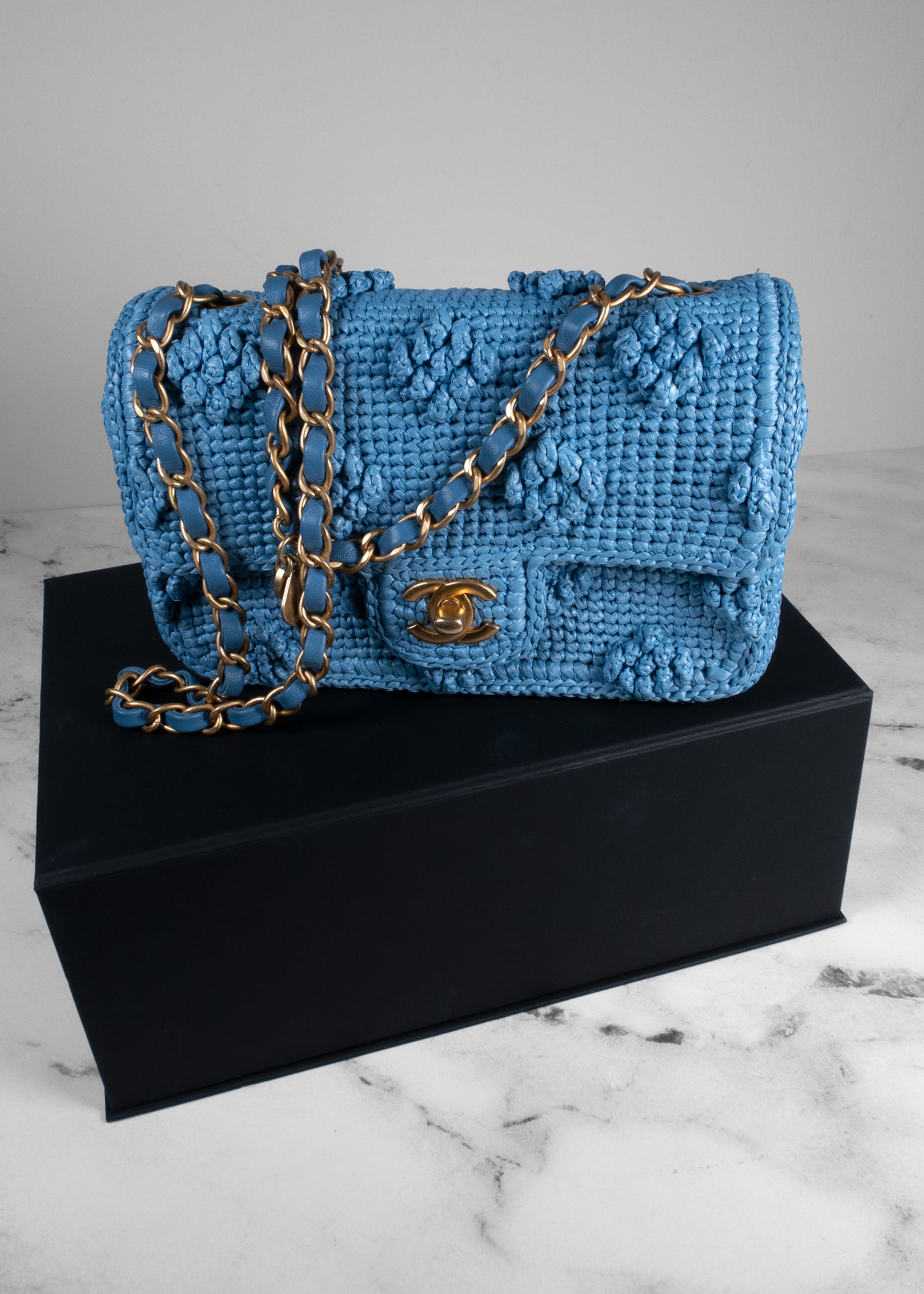Chanel 2024 Medium Dolce Raffia Flap Bag