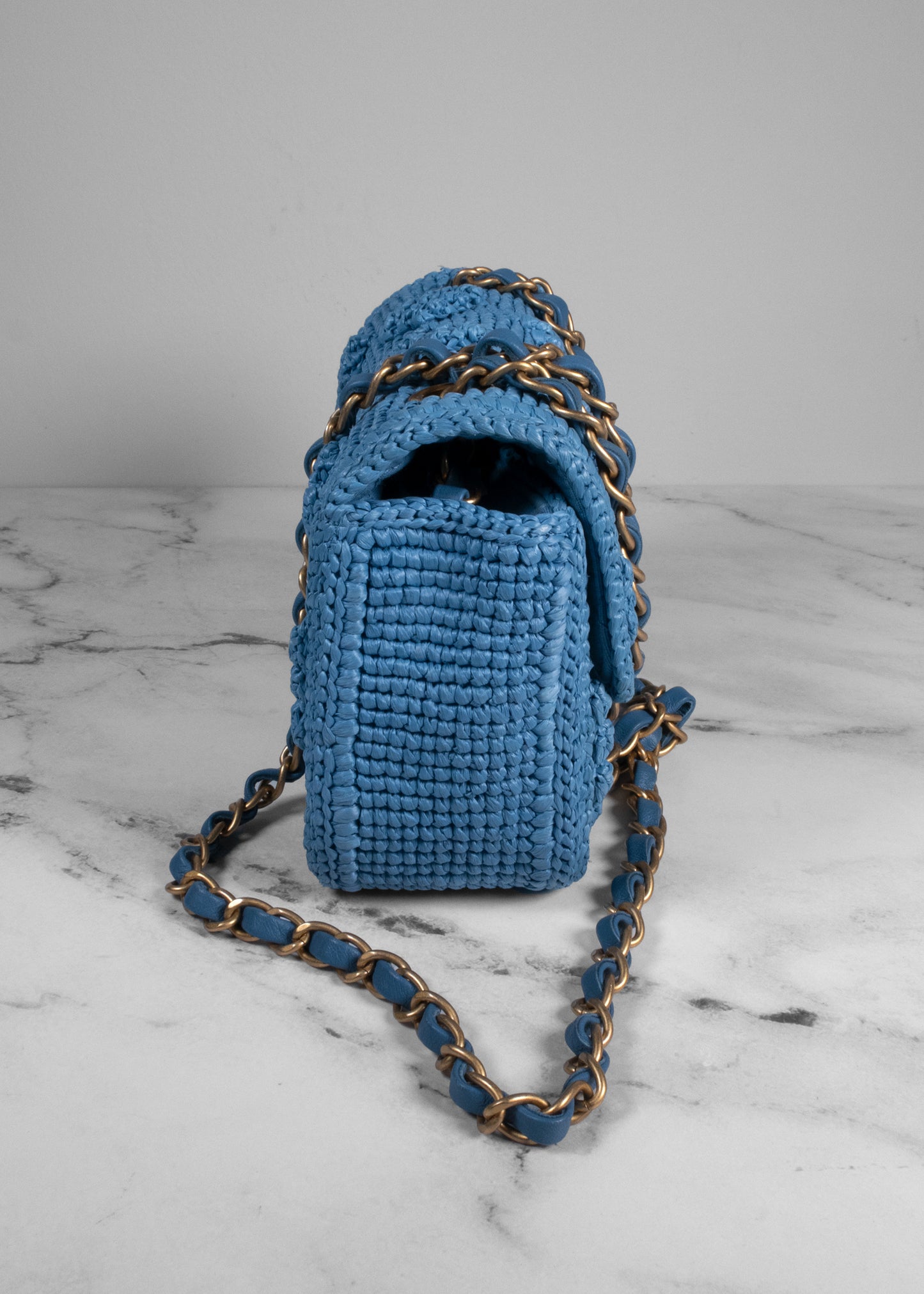 Chanel 2024 Medium Dolce Raffia Flap Bag