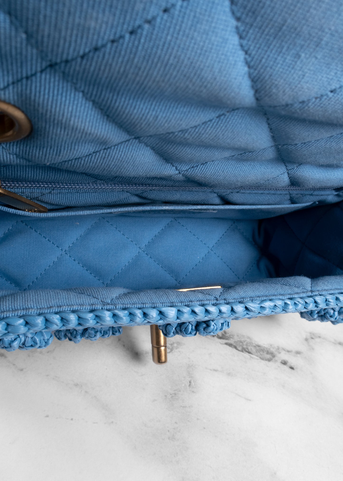 Chanel 2024 Medium Dolce Raffia Flap Bag
