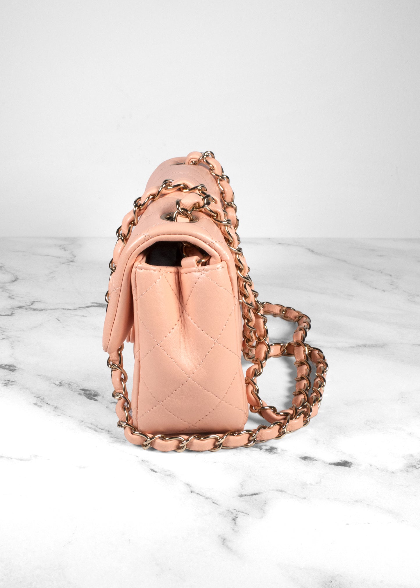 Chanel Lambskin Quilted Mini Rectangular Flap Bag