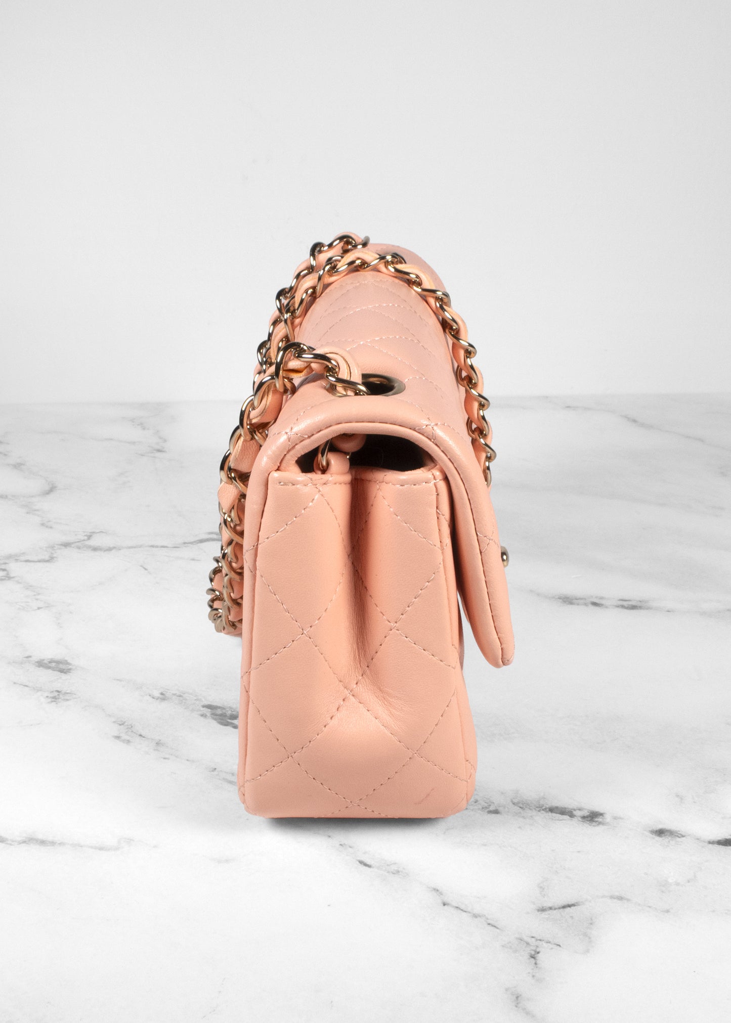 Chanel Lambskin Quilted Mini Rectangular Flap Bag