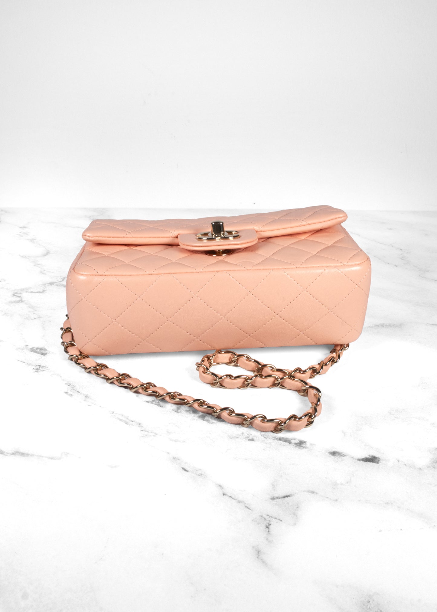 Chanel Lambskin Quilted Mini Rectangular Flap Bag