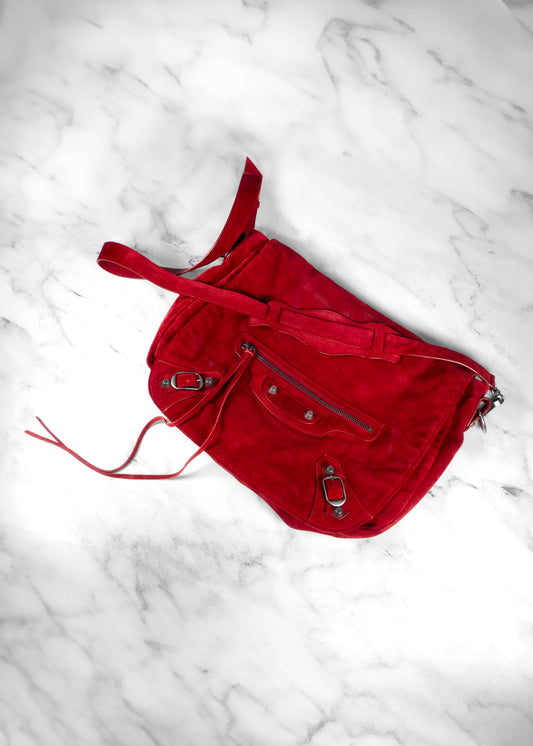 Balenciaga Motocross Classic Folk Bag