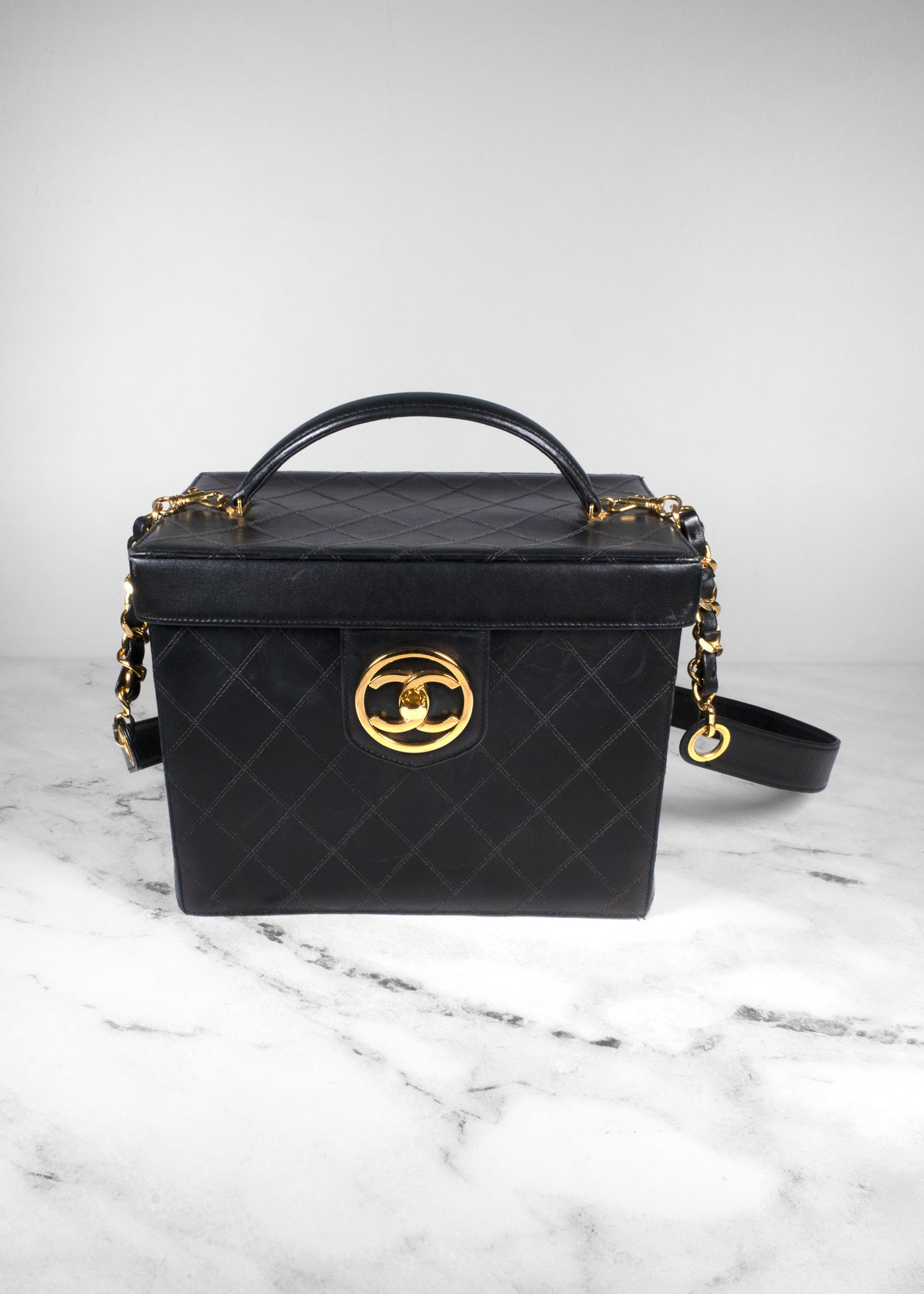 Chanel Vintage Quilted Cosmetic Case