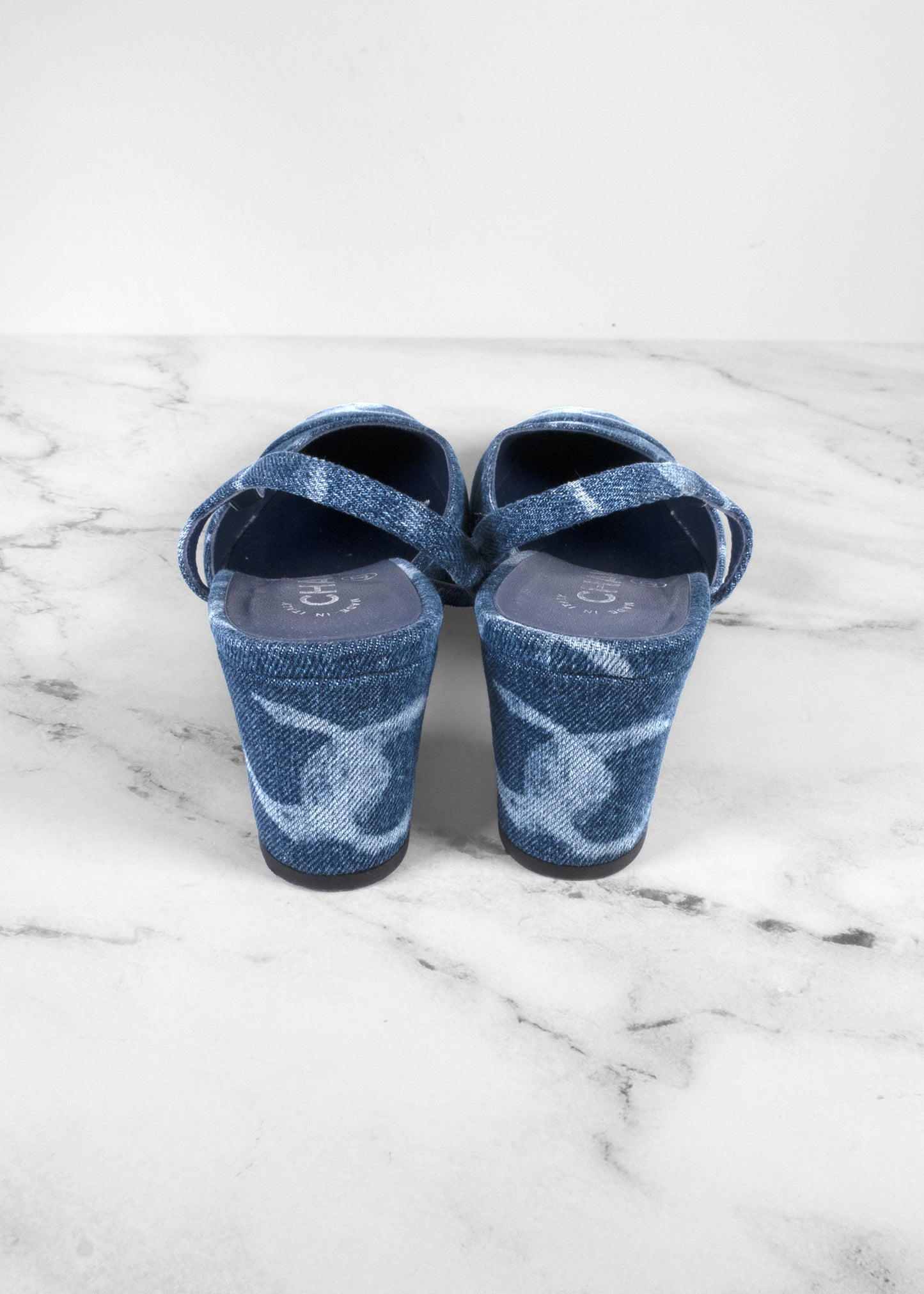 Chanel 2023 Interlocking CC Logo Slingback Pumps