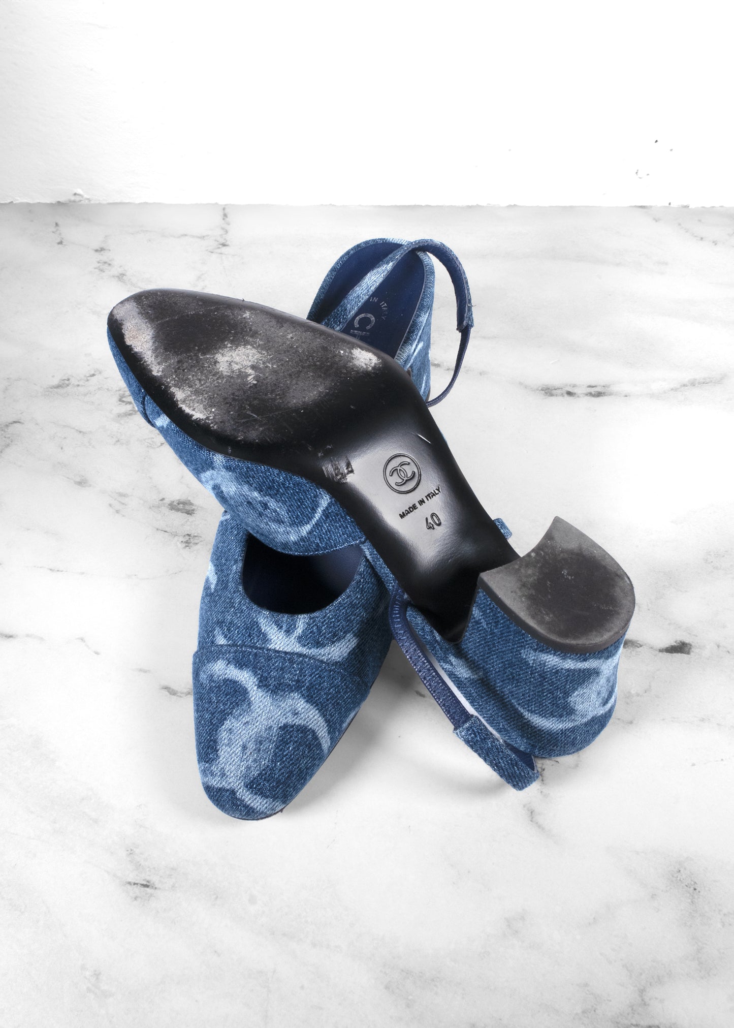 Chanel 2023 Interlocking CC Logo Slingback Pumps