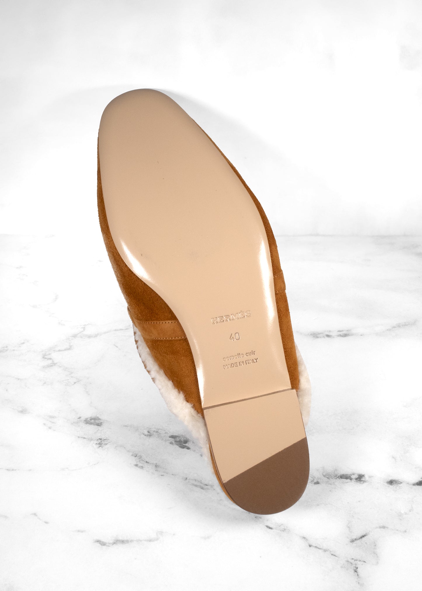 Hermès Oz Suede Mules