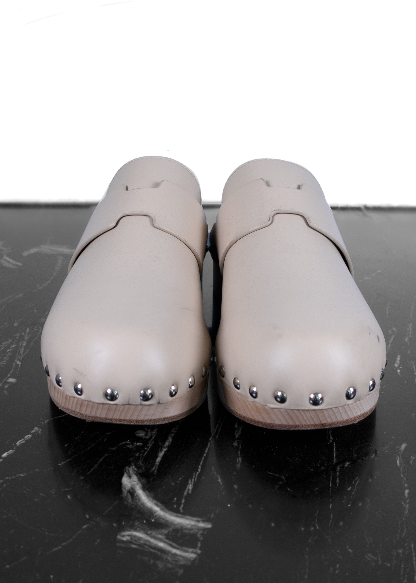 Hermès Calya Leather Mules