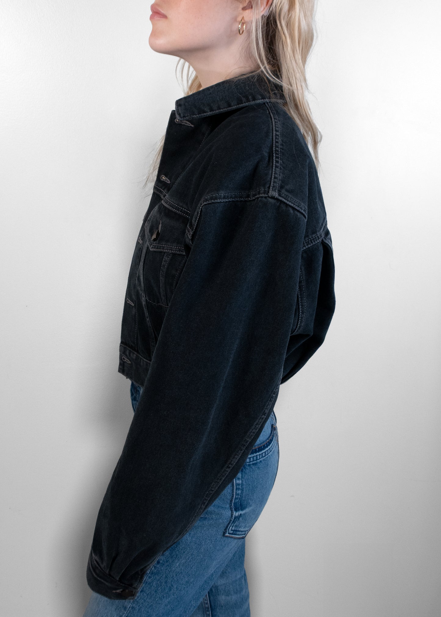 Saint Laurent Cropped Denim Jacket