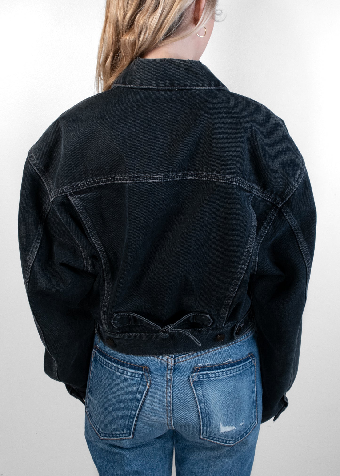 Saint Laurent Cropped Denim Jacket