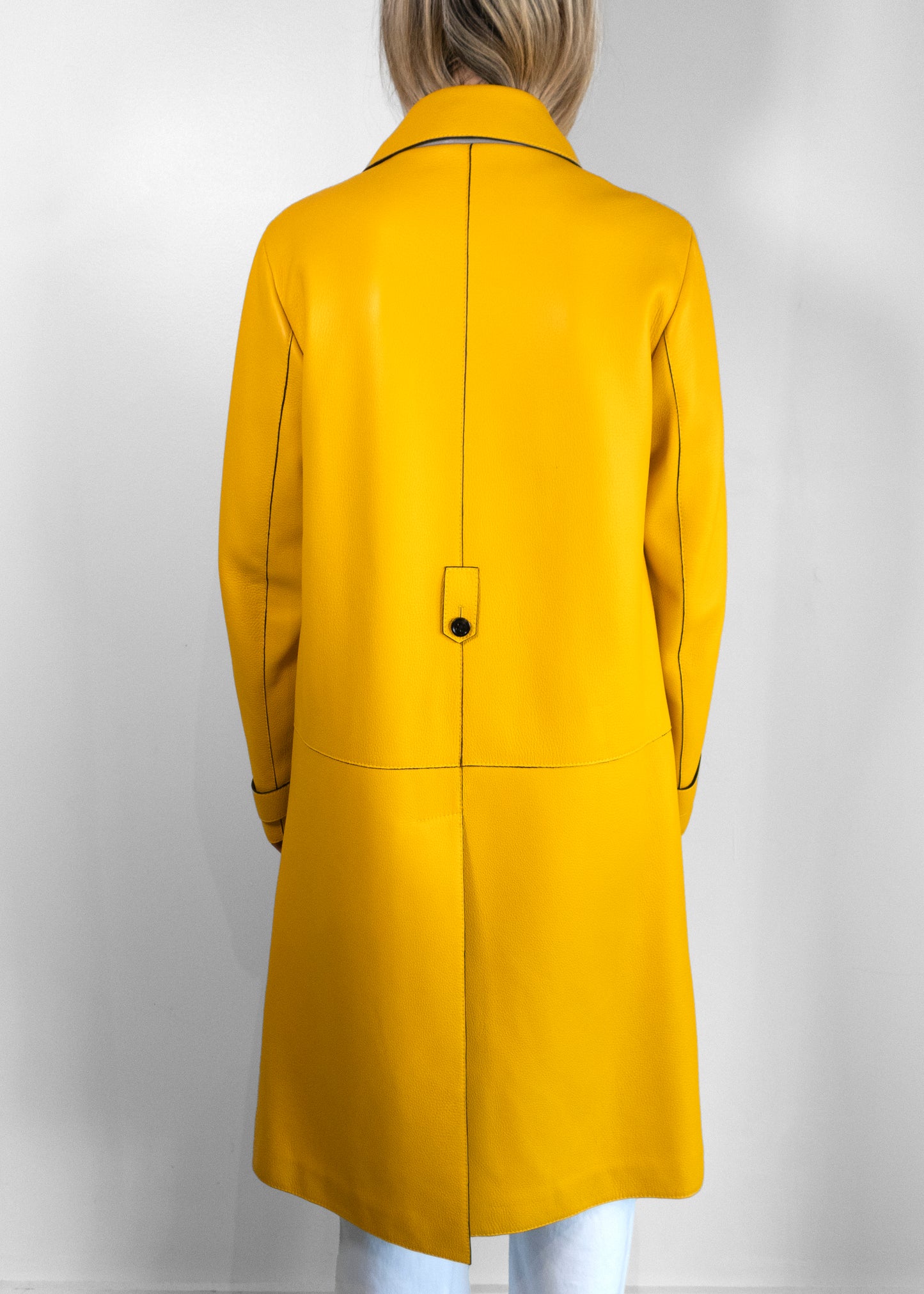 Bottega Veneta Deerskin Yellow Coat