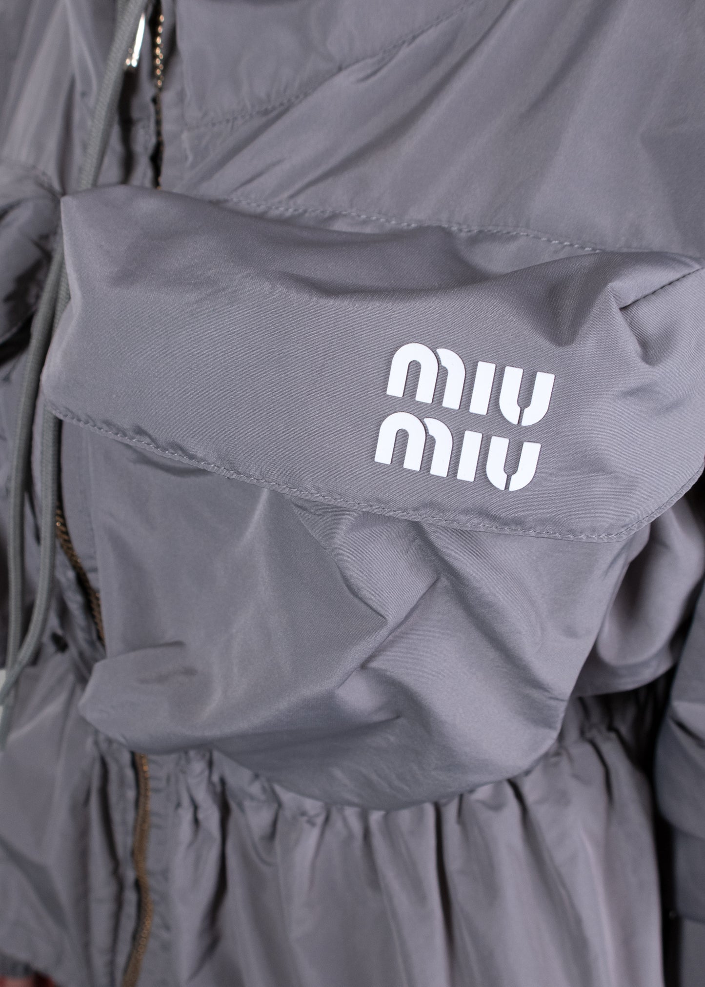 Miu Miu Recycled Polyamide Cropped Jacket