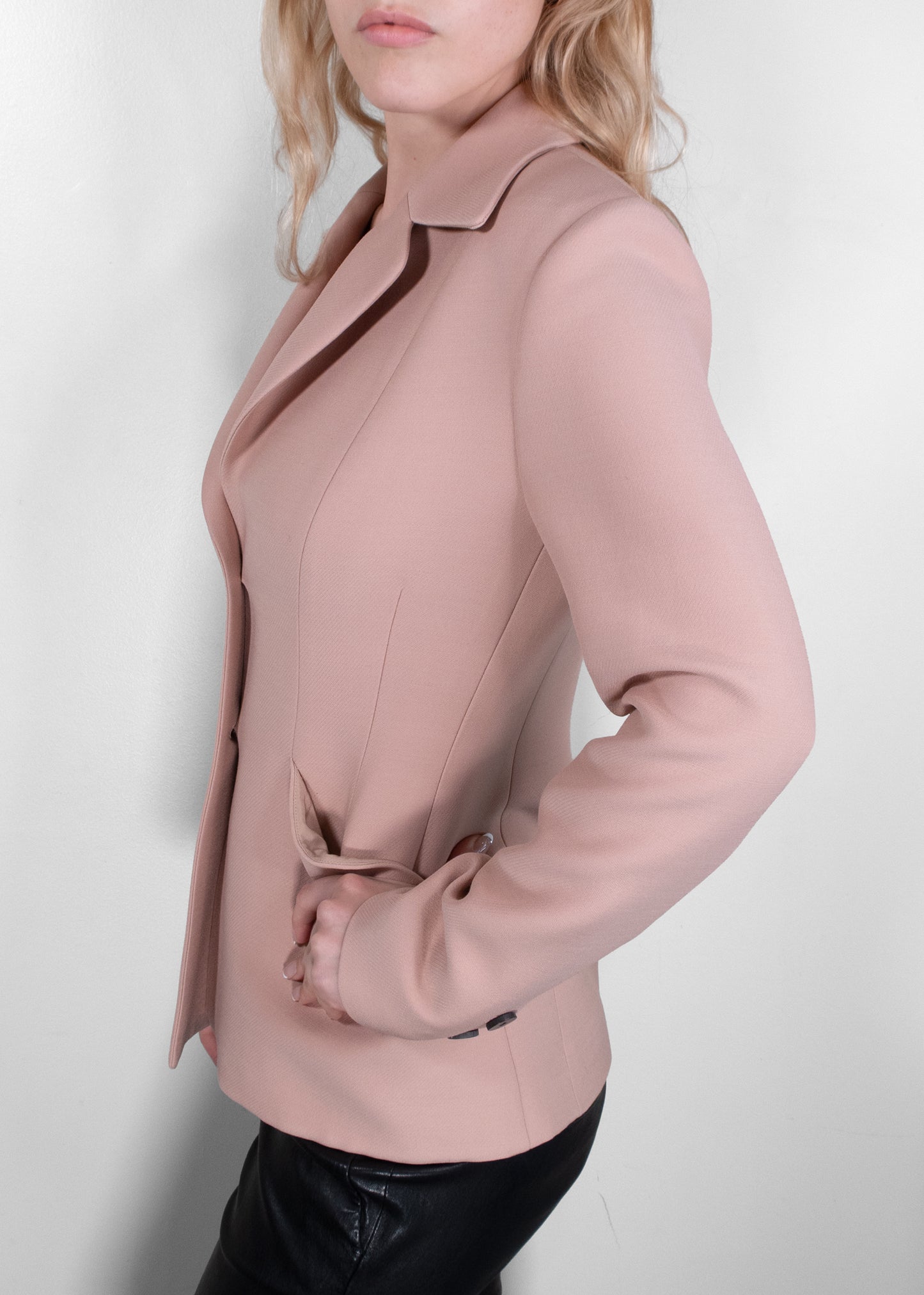 Christian Dior Blush Wool Blazer