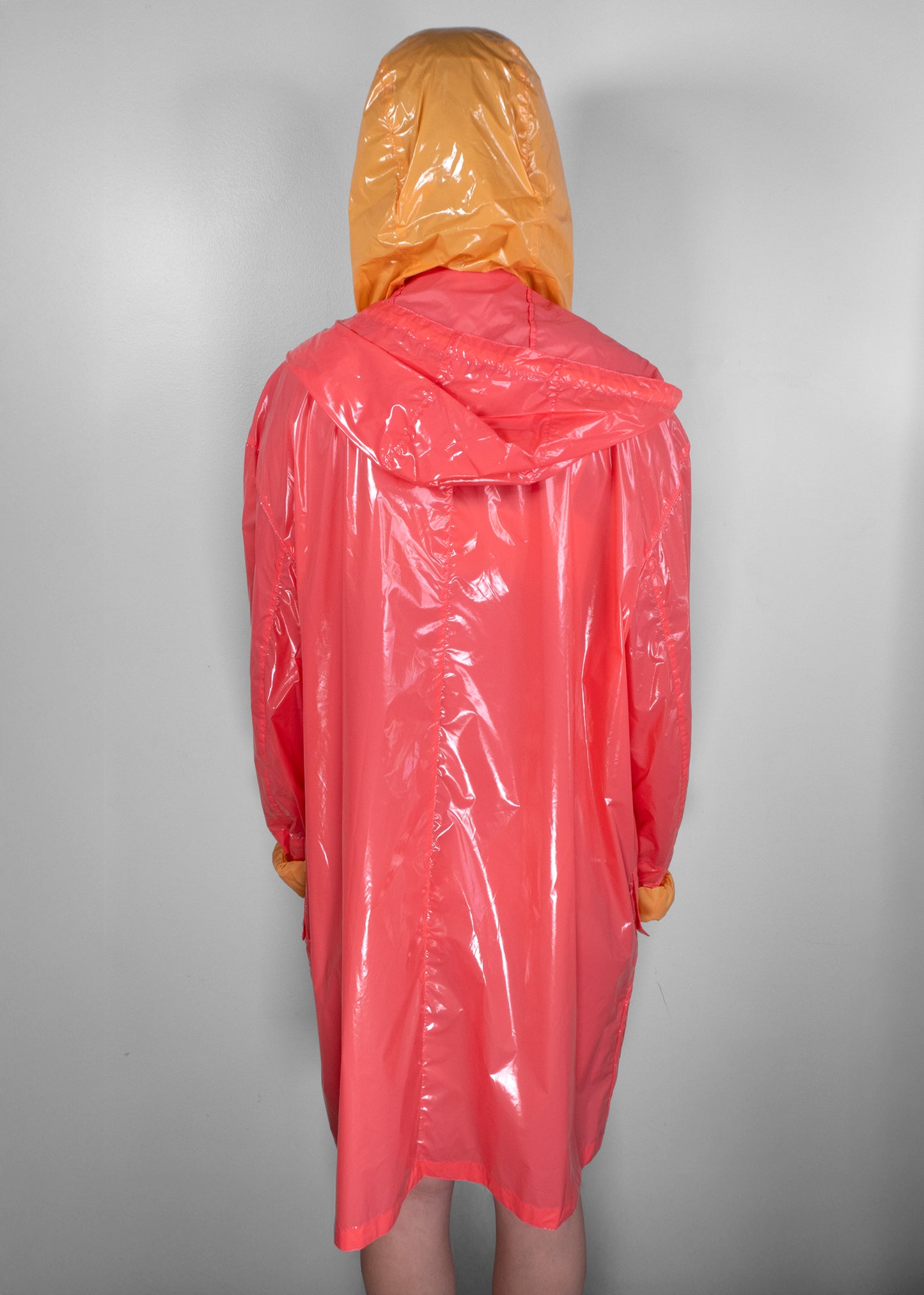 Hermès Two-Tone Vinyl Hooded Raincoat