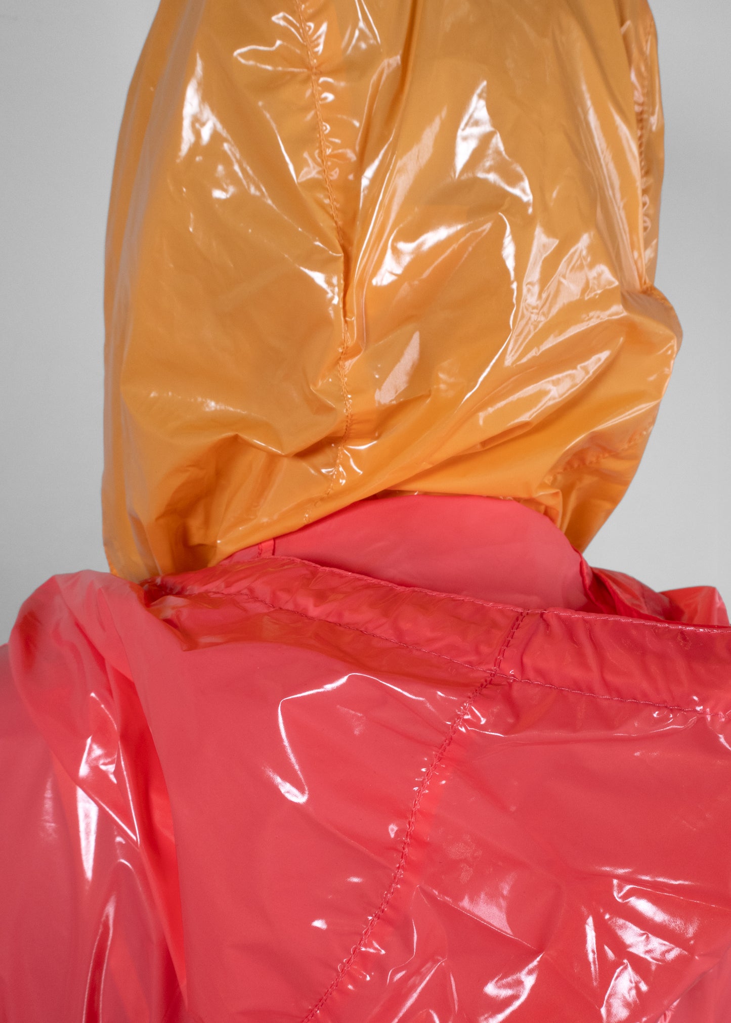 Hermès Two-Tone Vinyl Hooded Raincoat