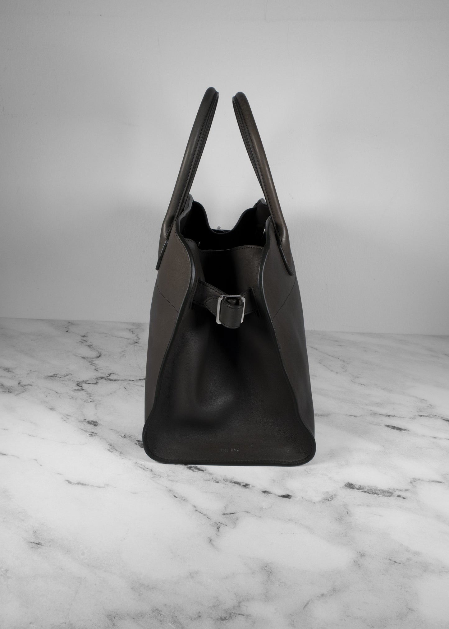 The Row Soft Margaux 12 Tote in Saddle Leather