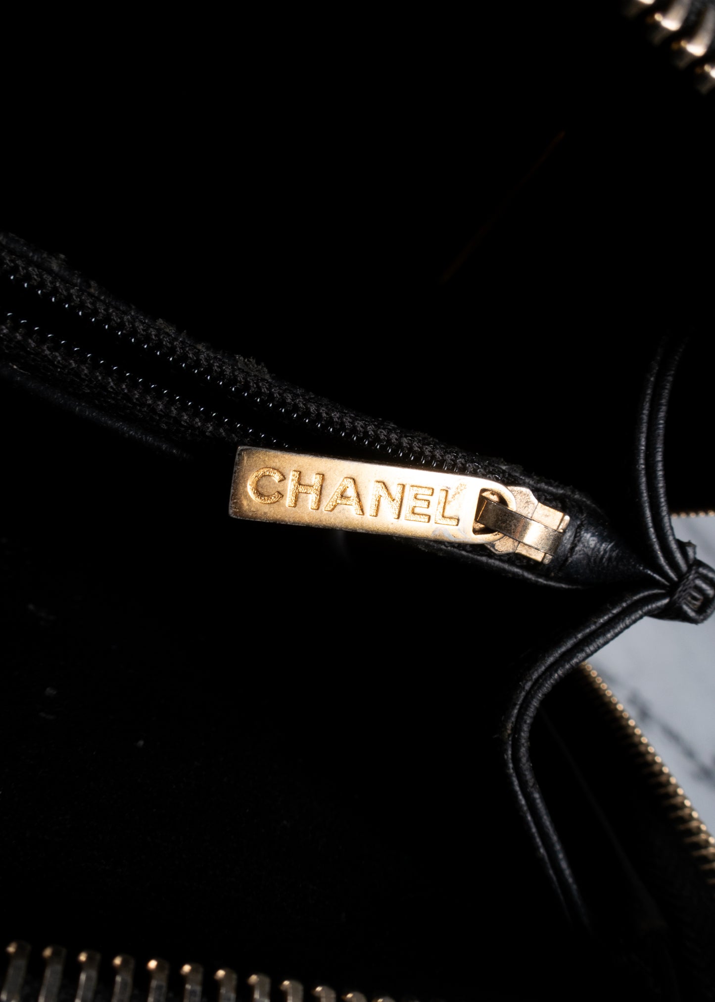 Chanel Tweed Quilted Medium CC Filigree Vanity Case
