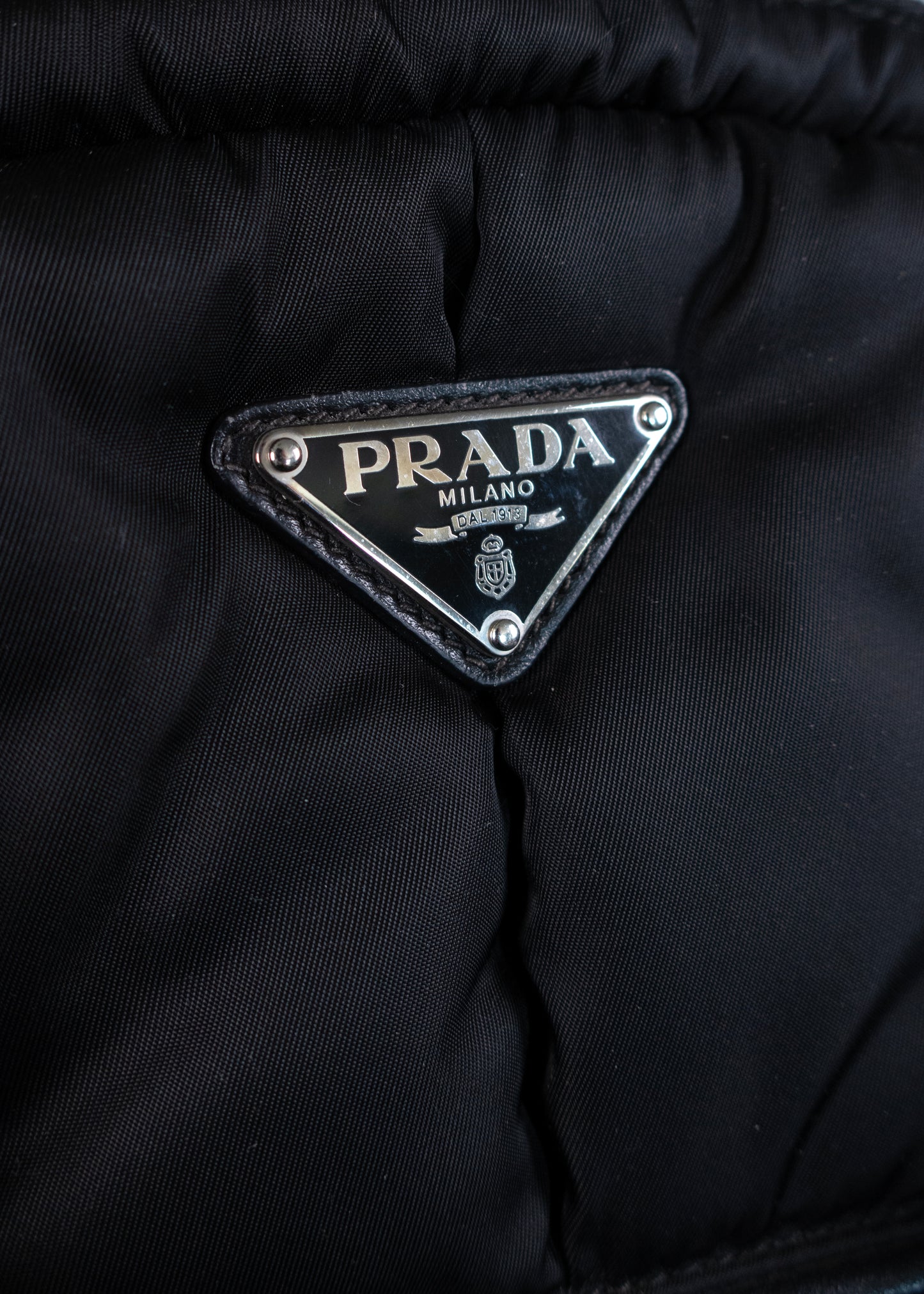 Prada Black Tessuto Bomber Bag