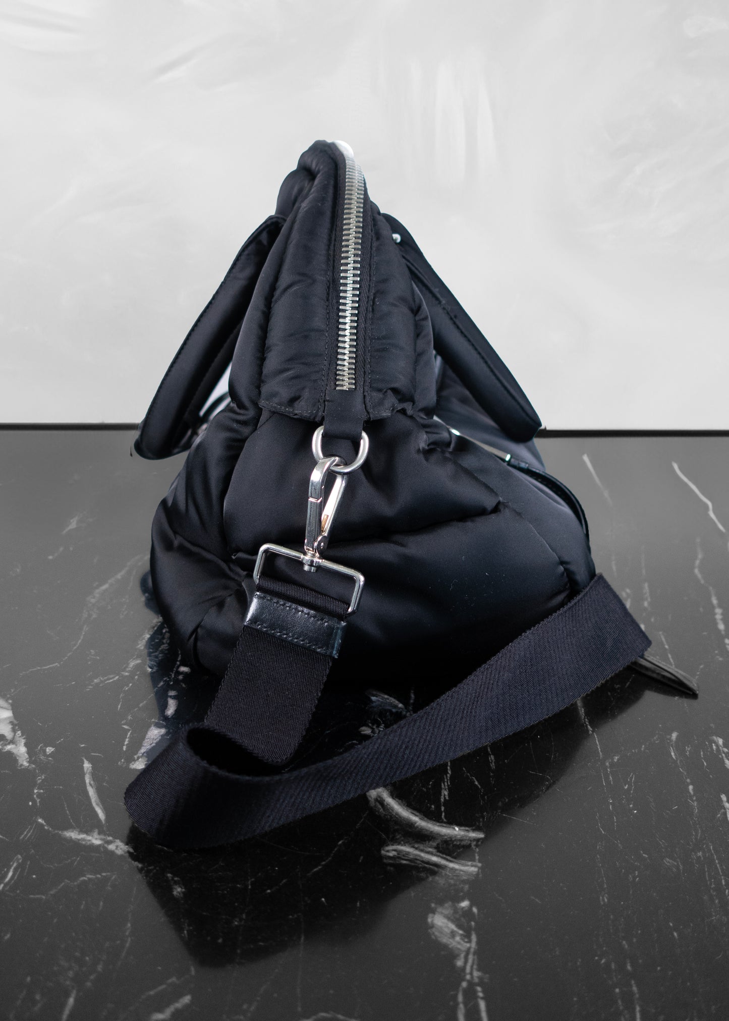 Prada Black Tessuto Bomber Bag