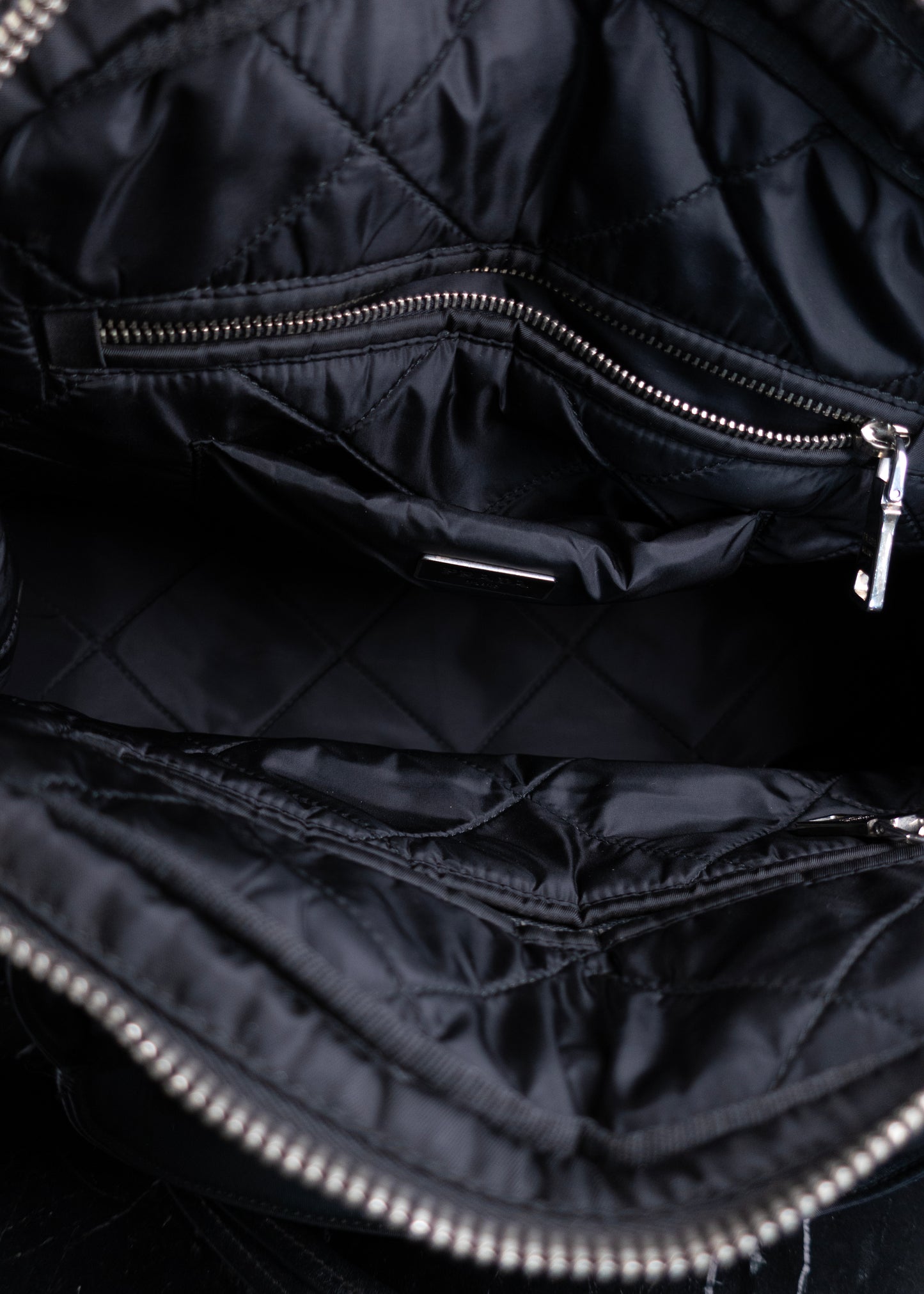 Prada Black Tessuto Bomber Bag