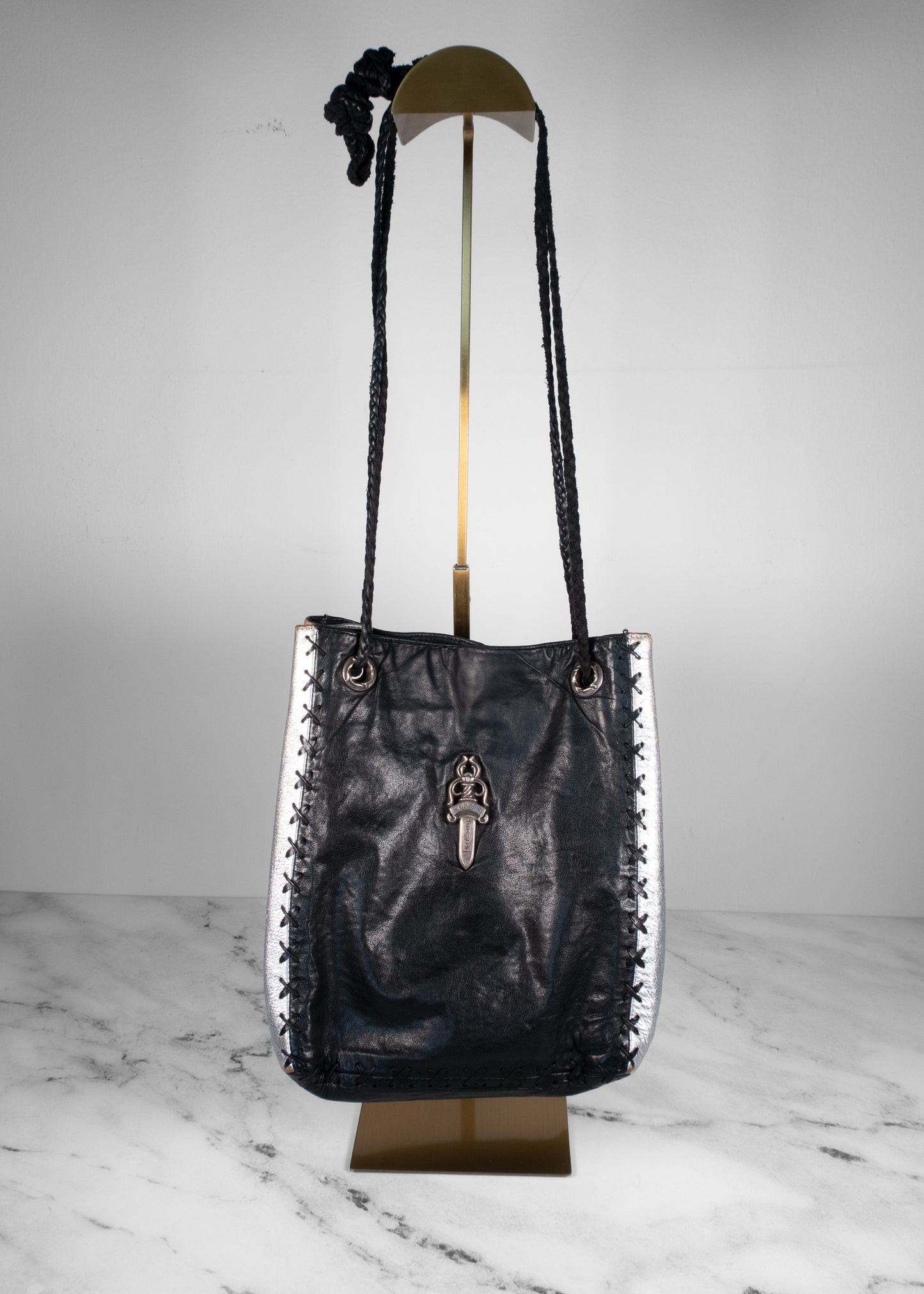 Chrome Hearts Leather Bucket Bag