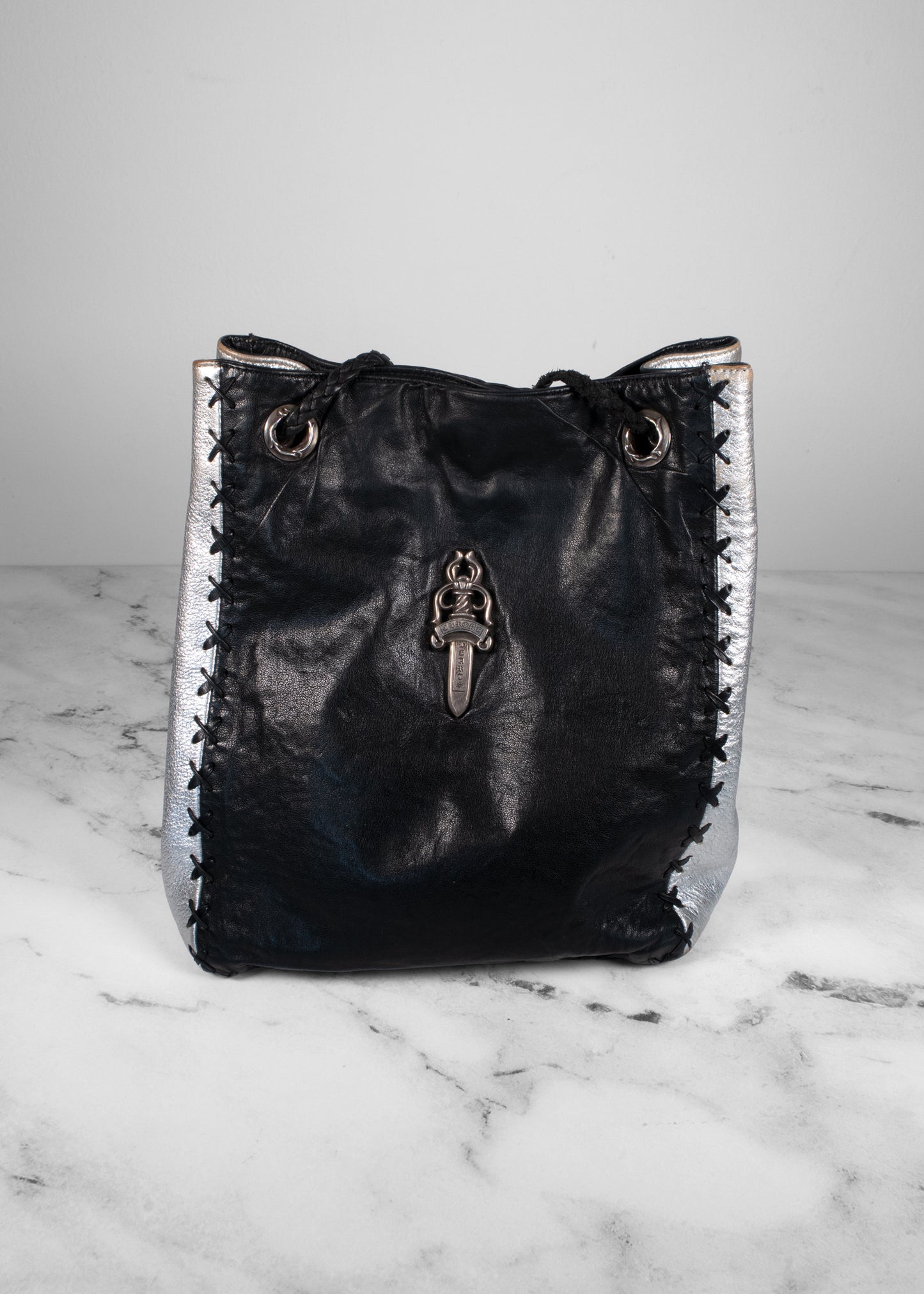 Chrome Hearts Leather Bucket Bag