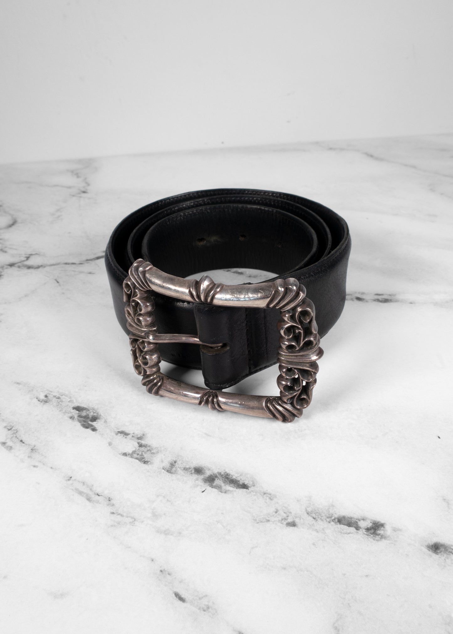 Chrome Hearts Filigree OTJ Leather Belt