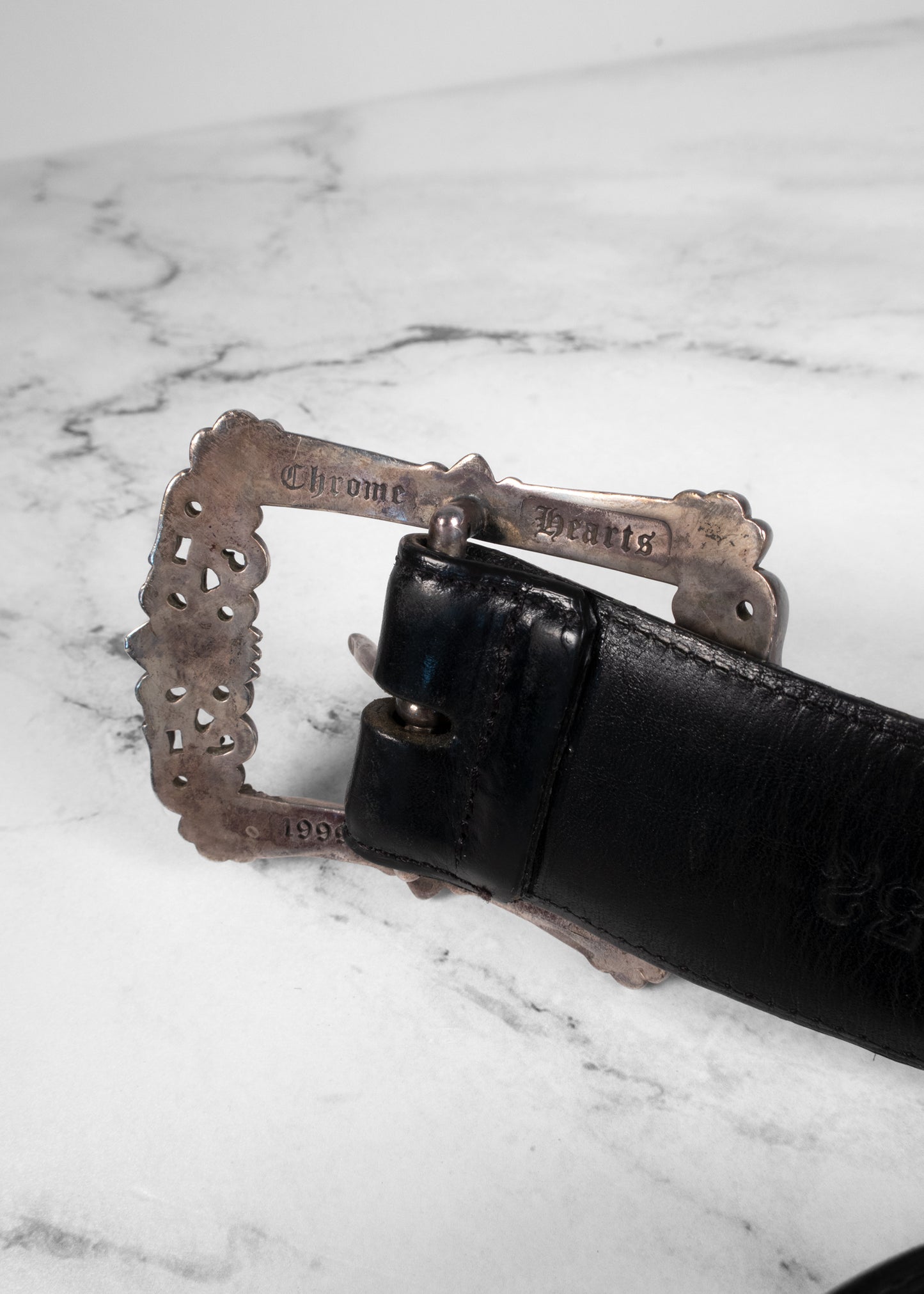 Chrome Hearts Filigree OTJ Leather Belt