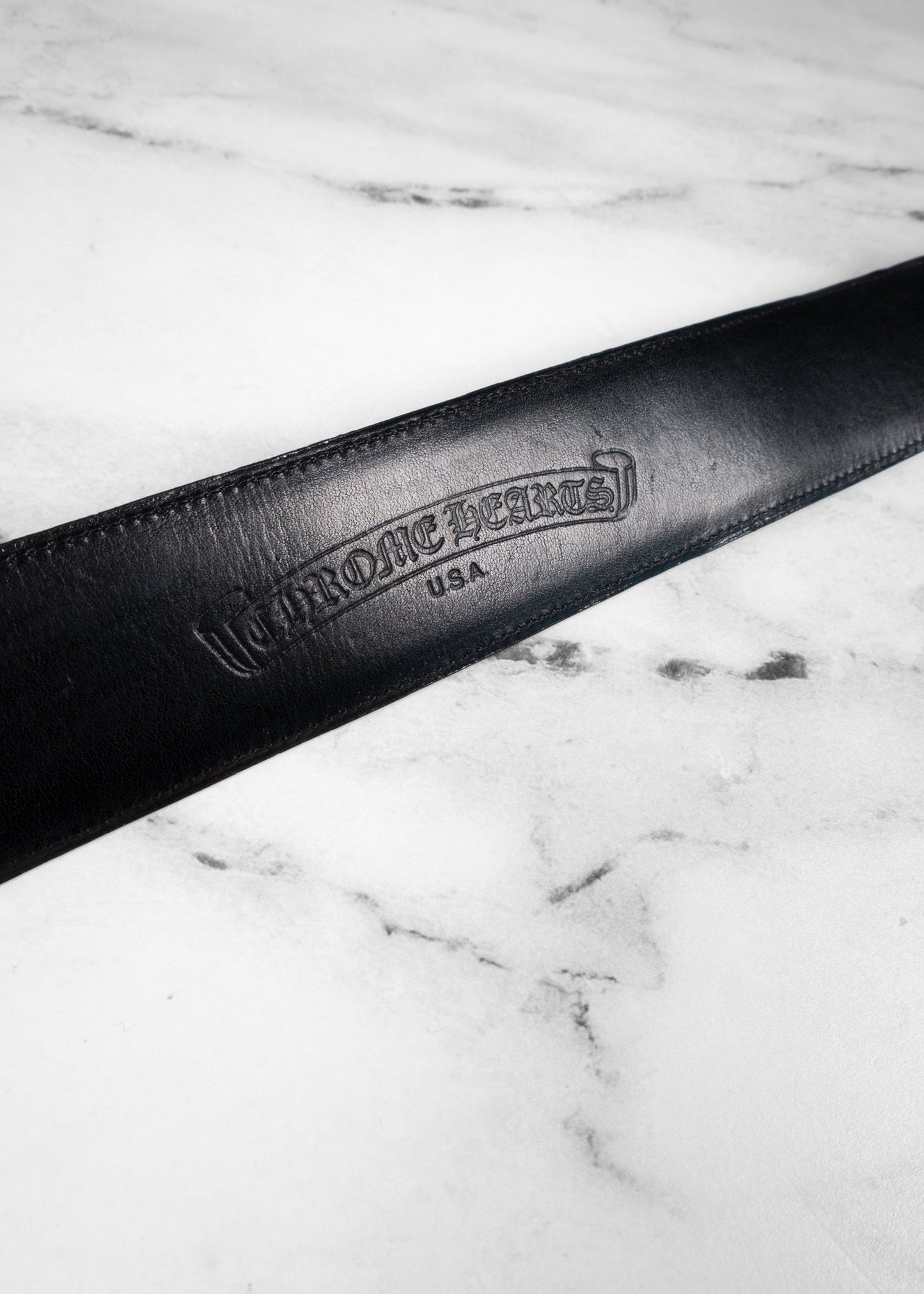 Chrome Hearts Filigree OTJ Leather Belt