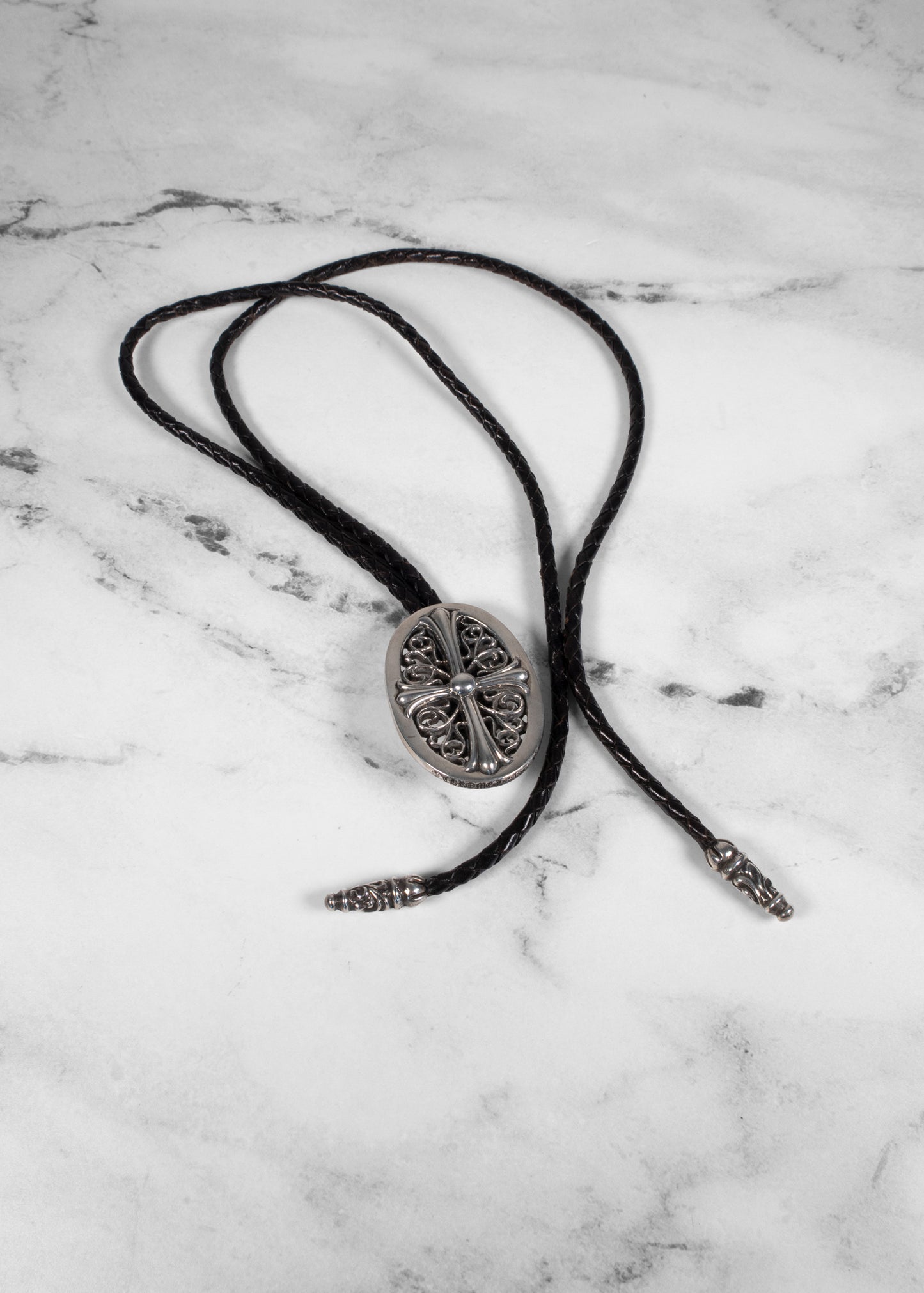 Chrome Hearts Oval Cross Bolo Tie
