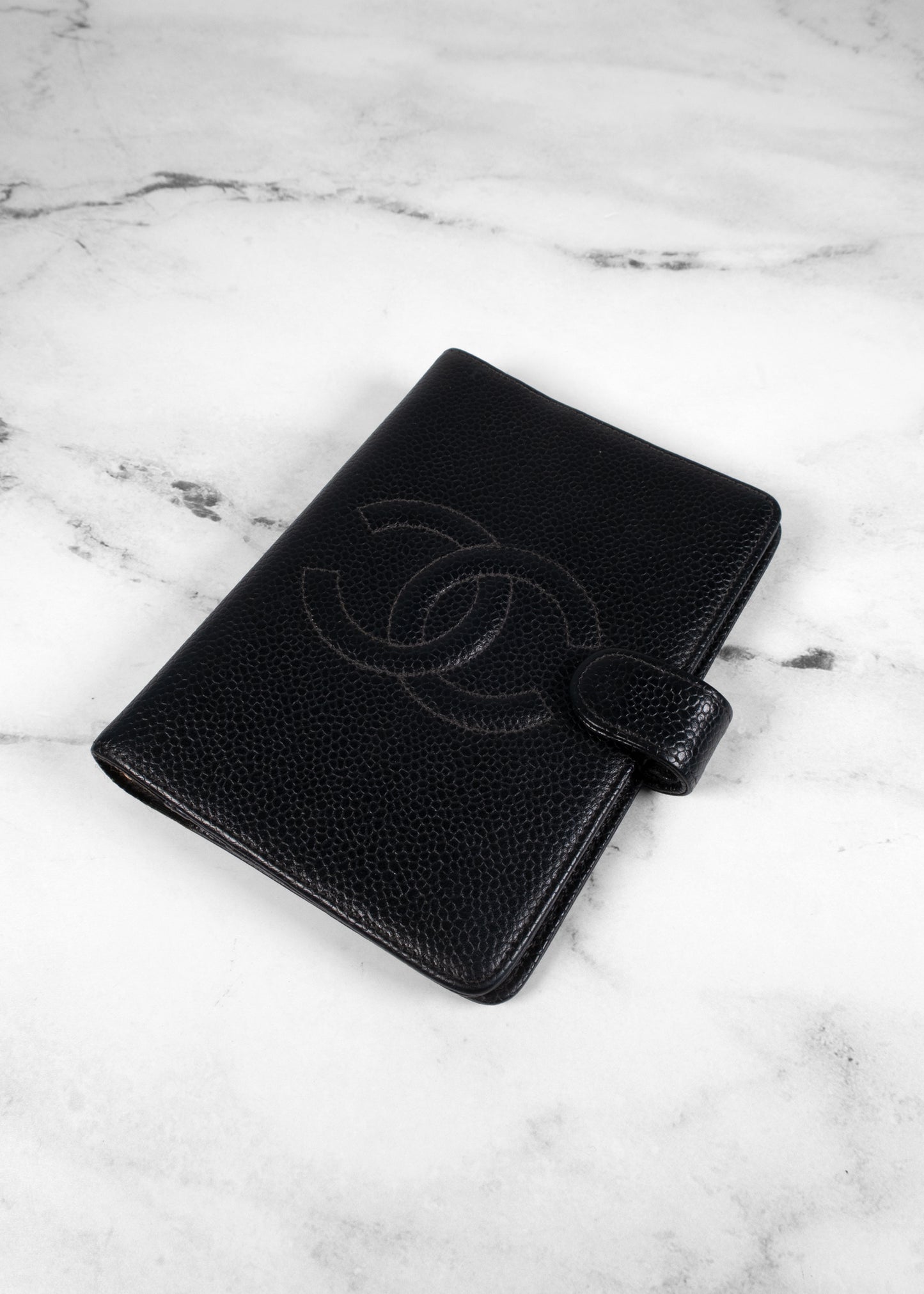 Chanel Caviar CC Small Ring Agenda Planner