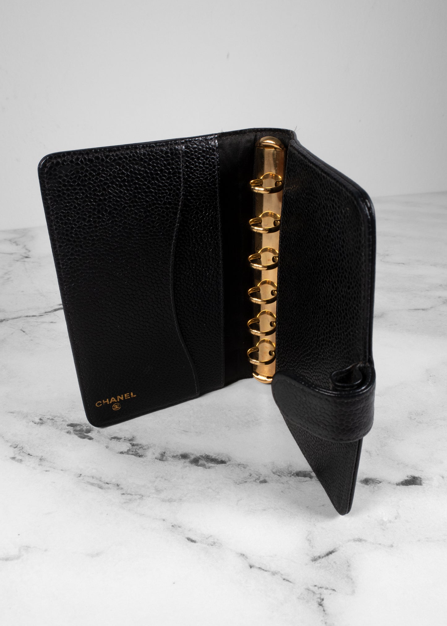 Chanel Caviar CC Small Ring Agenda Planner