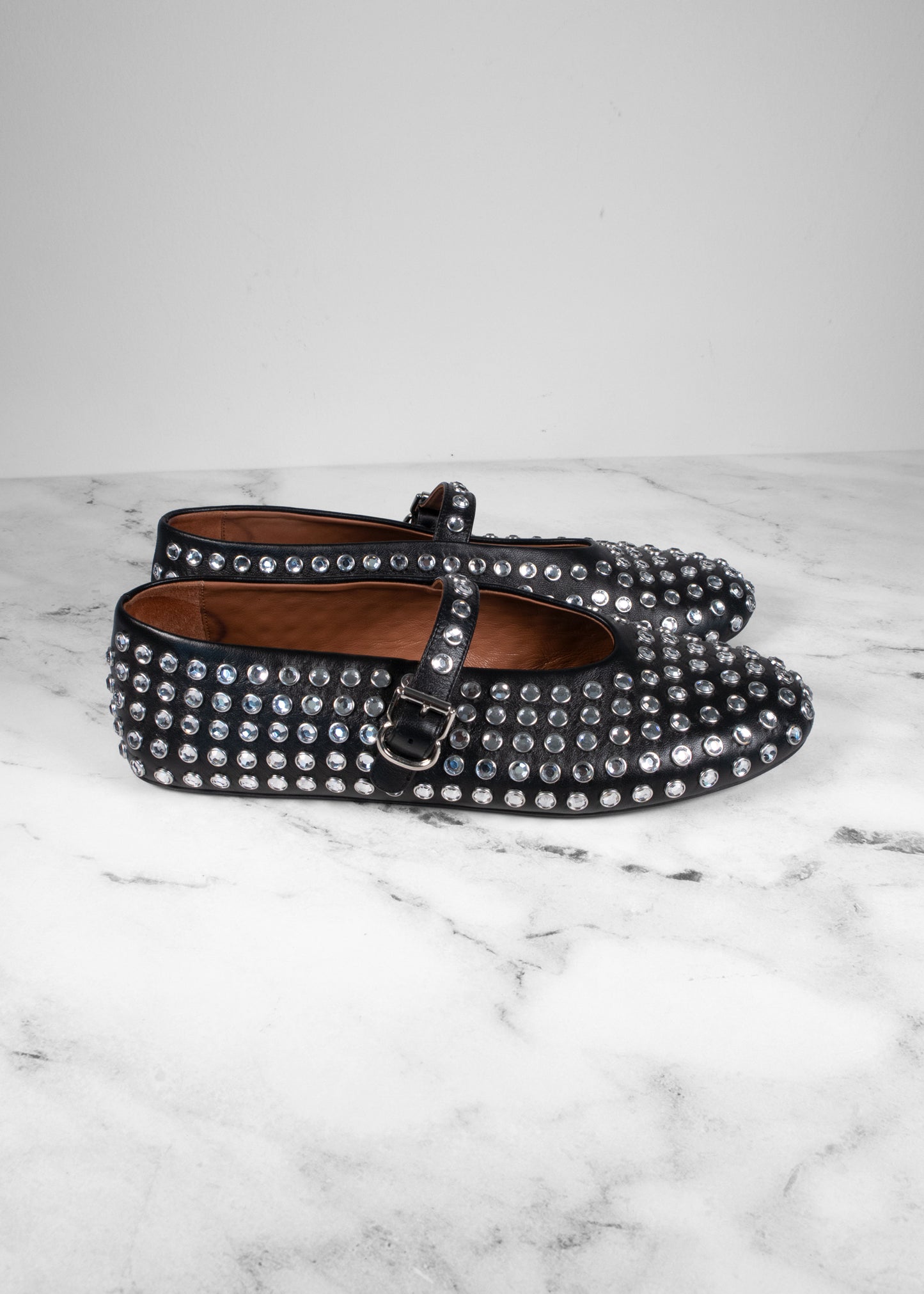 Alaïa Rhinestone Ballet Flats