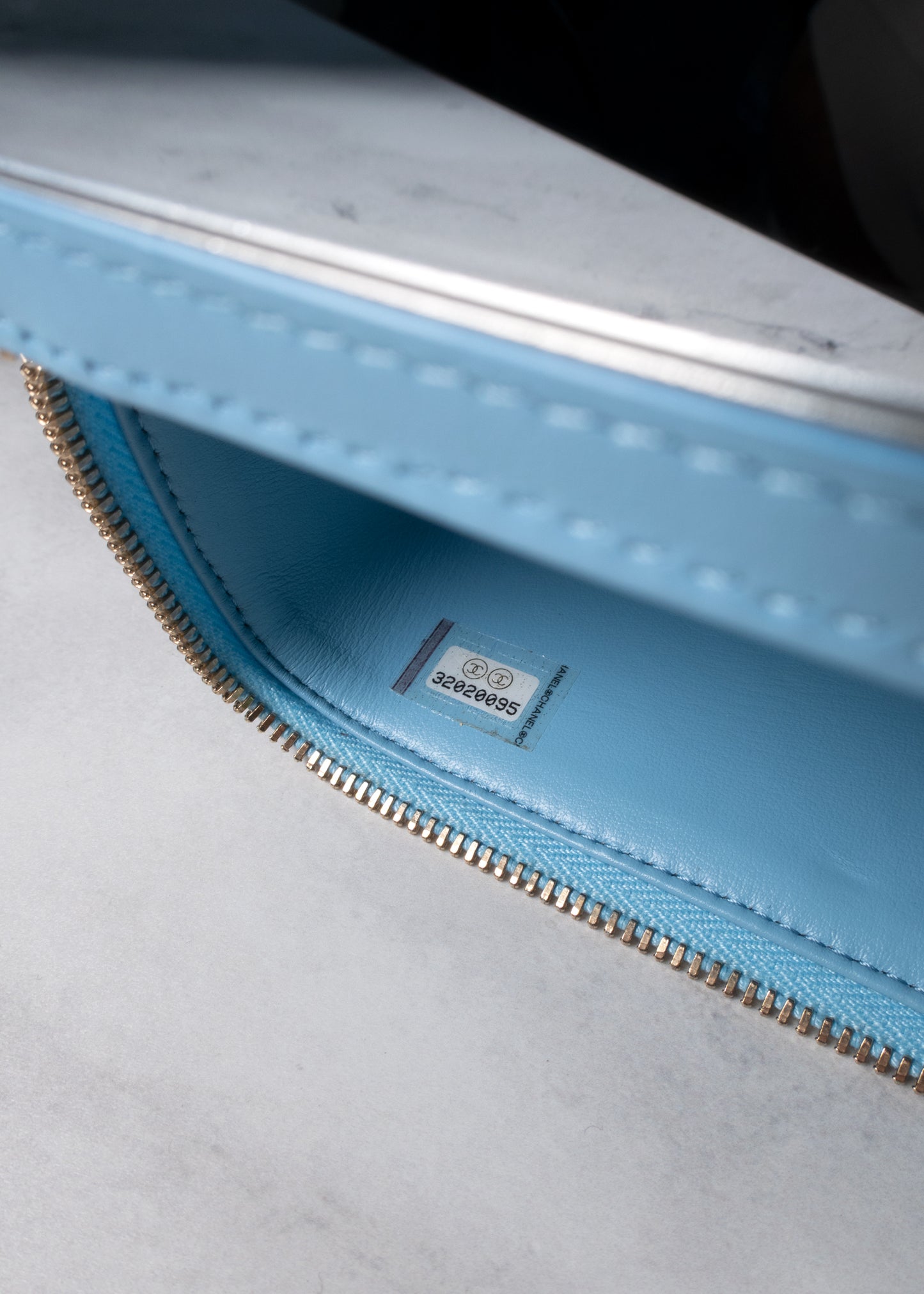 Chanel Caviar Quilted Small CC Vanity Case With Chain