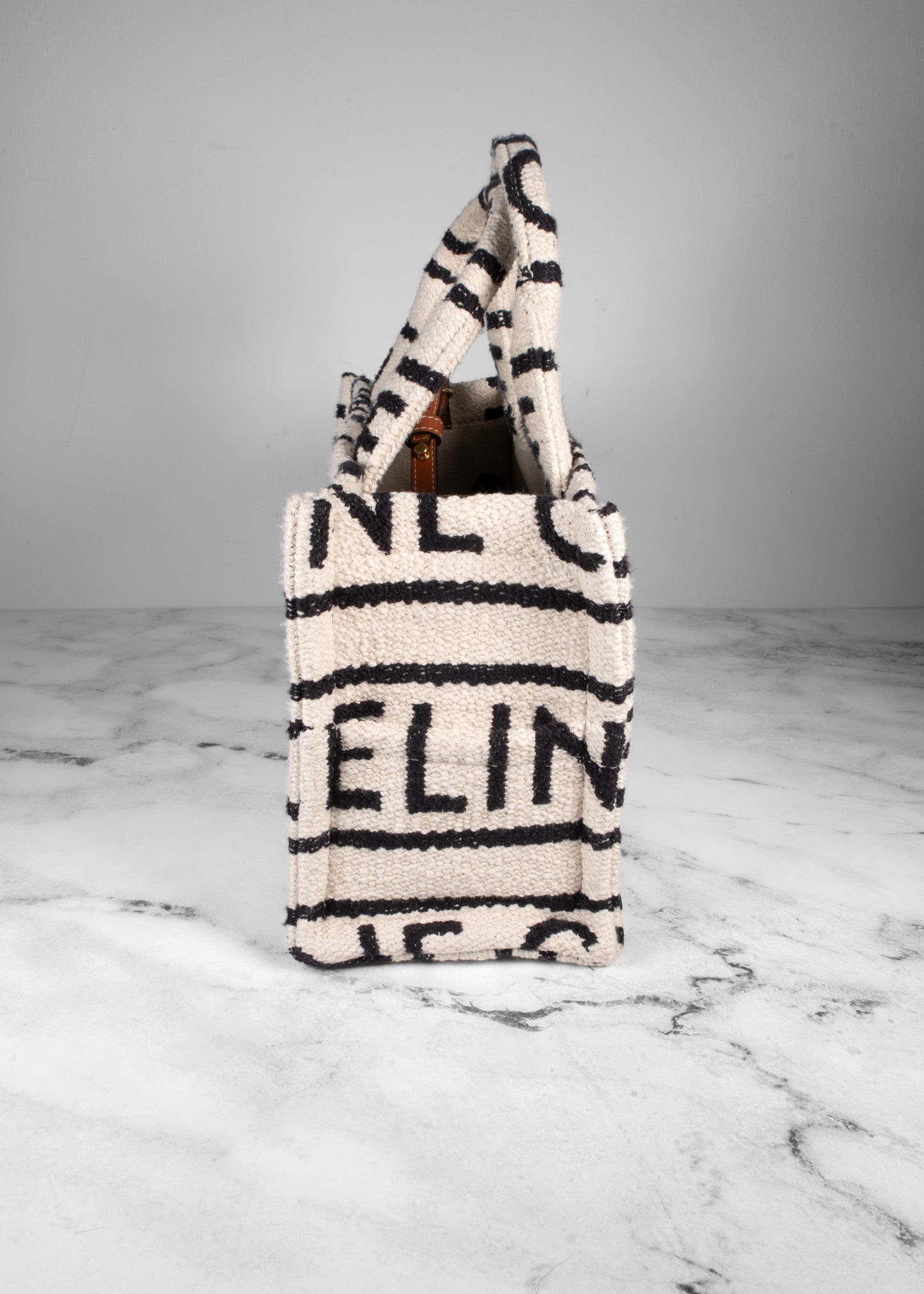 Celine Canvas All Over Shoulder Bag